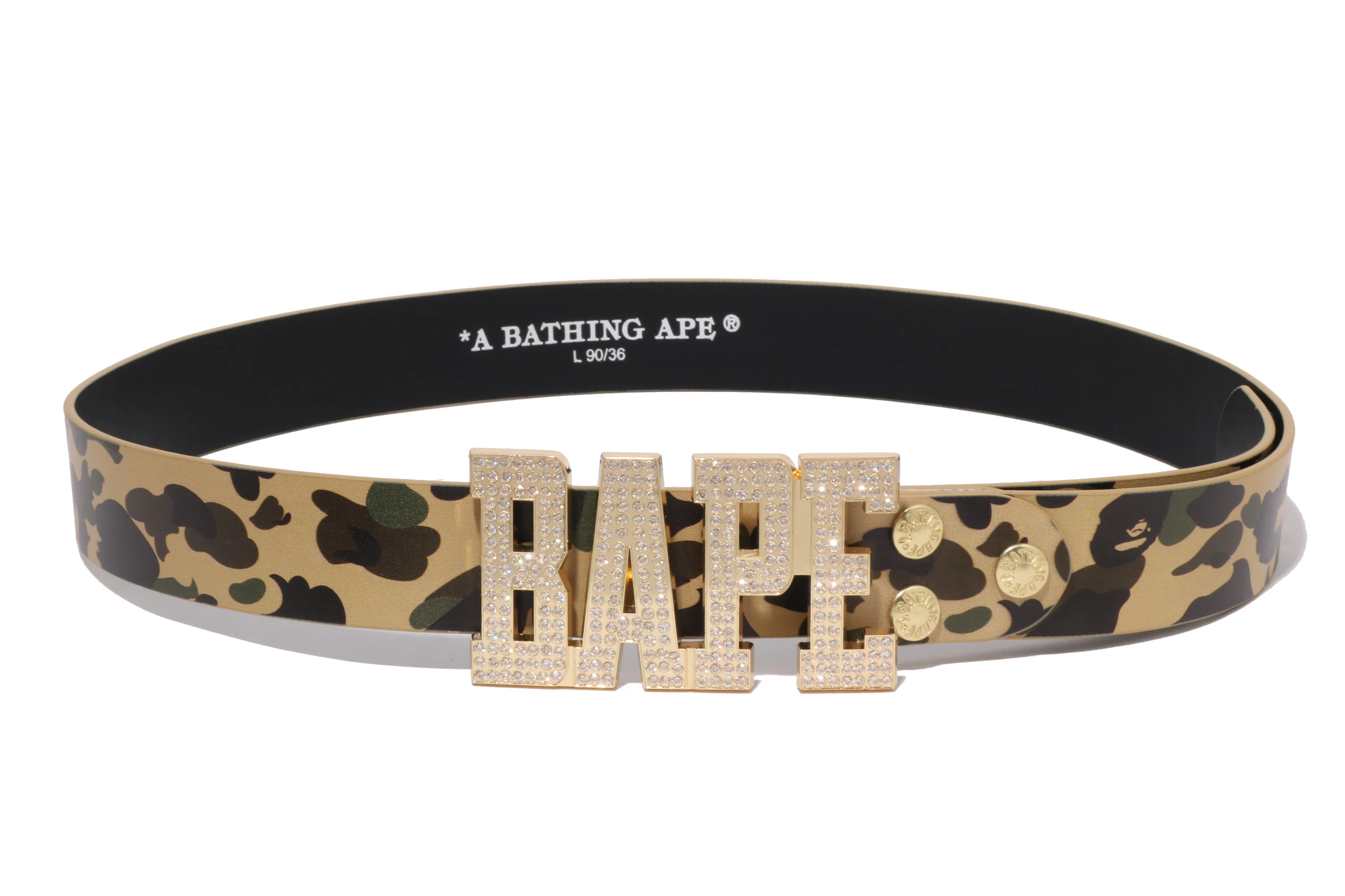 1ST CAMO BAPE LEATHER BELT - Image 2