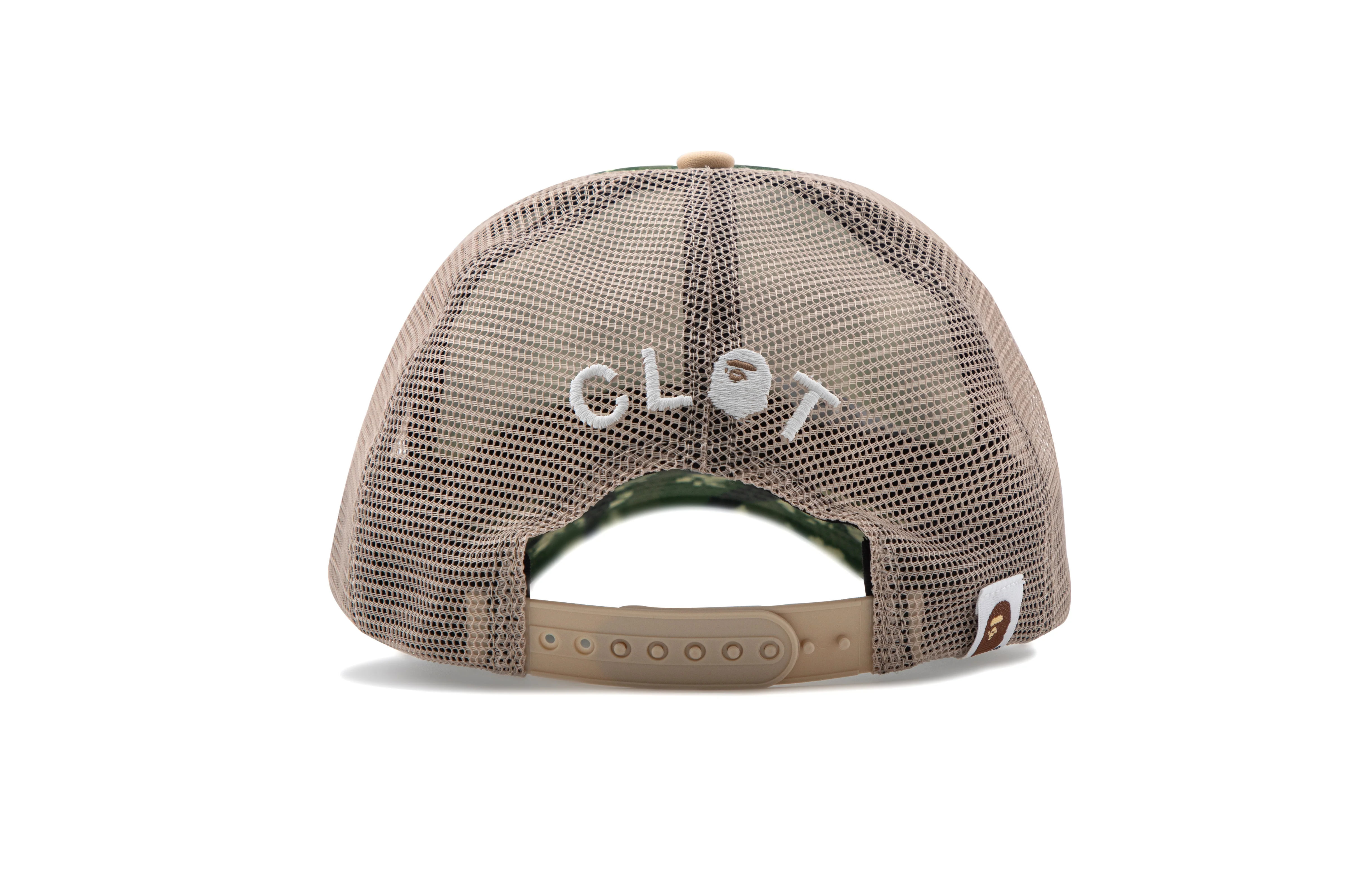 BAPE X CLOT EGRA CAMO TRUCKER CAP - Image 6