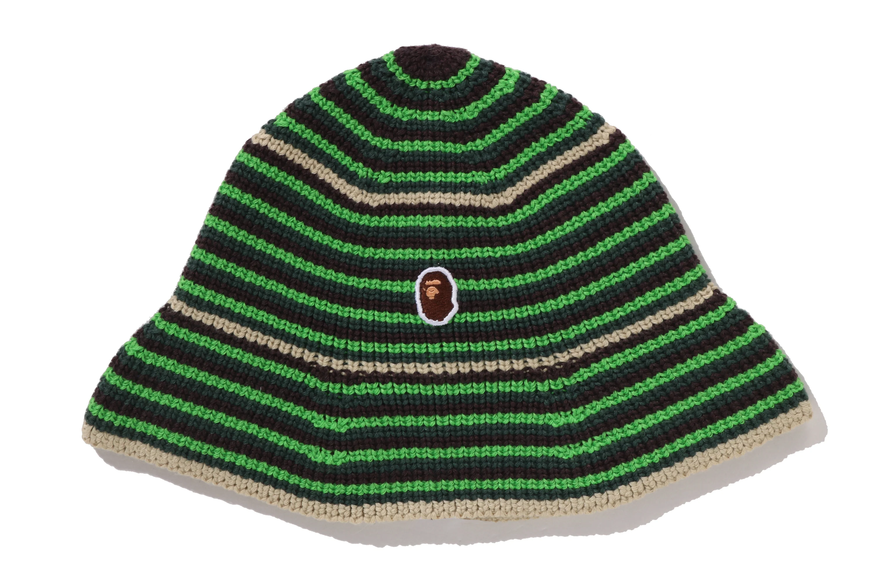 APE HEAD ONE POINT STRIPE KNIT HAT - Image 3