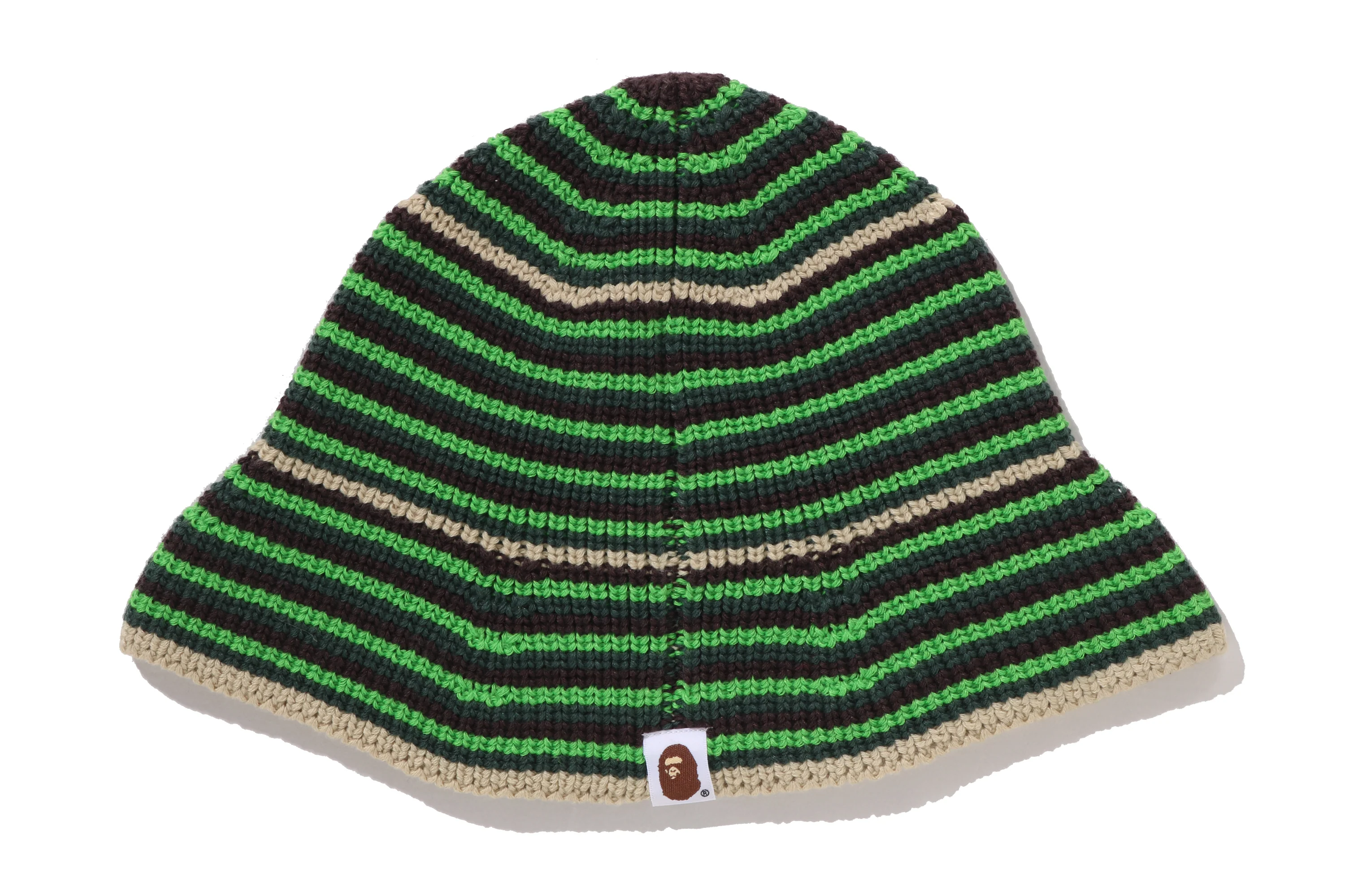 APE HEAD ONE POINT STRIPE KNIT HAT - Image 8