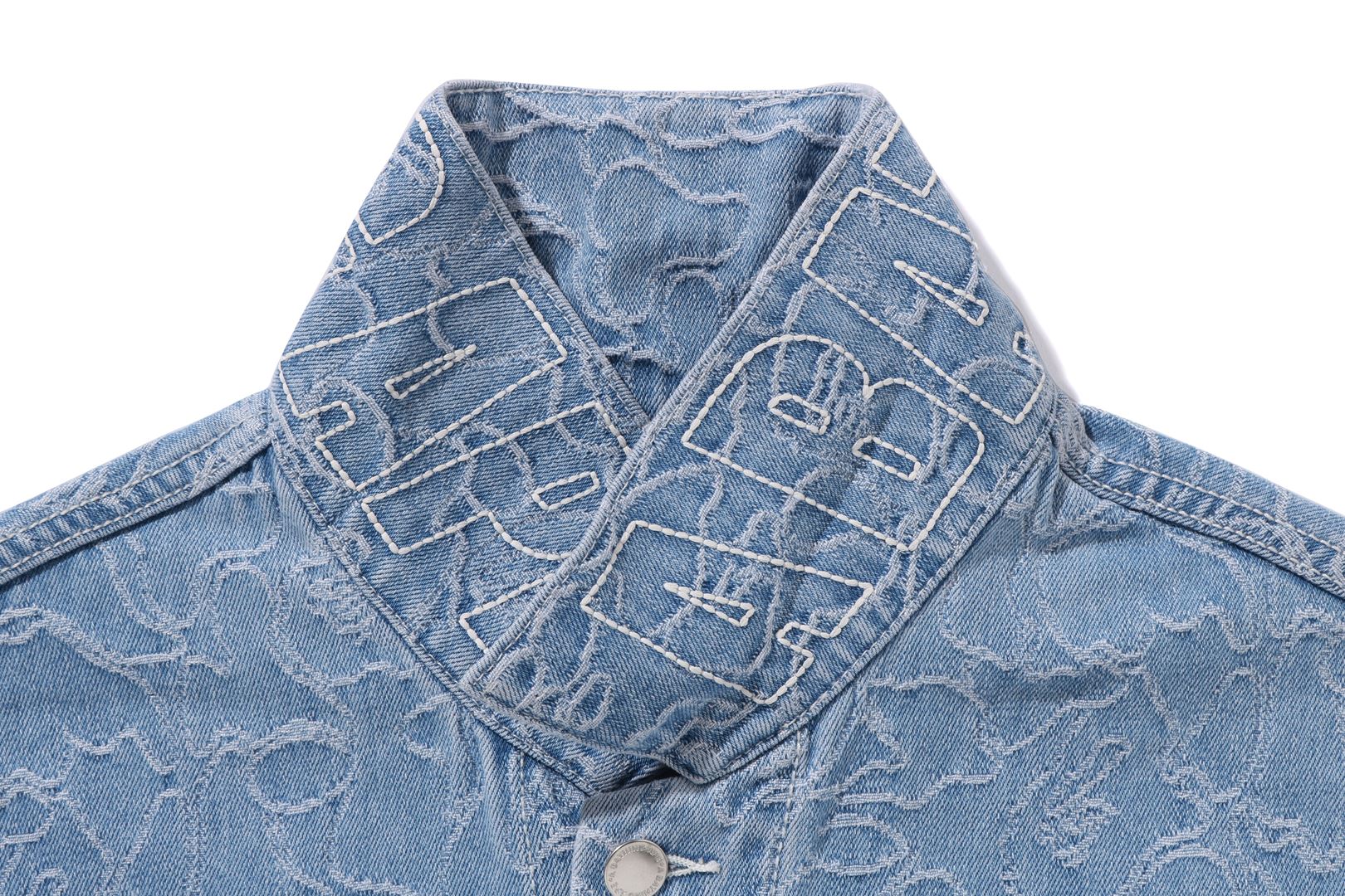 LINE CAMO DENIM JACKET MENS - Image 6