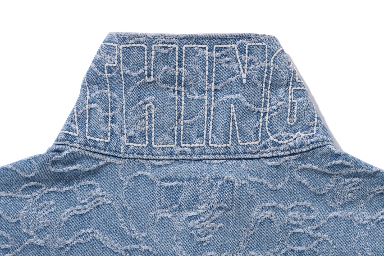 LINE CAMO DENIM JACKET MENS - Image 7