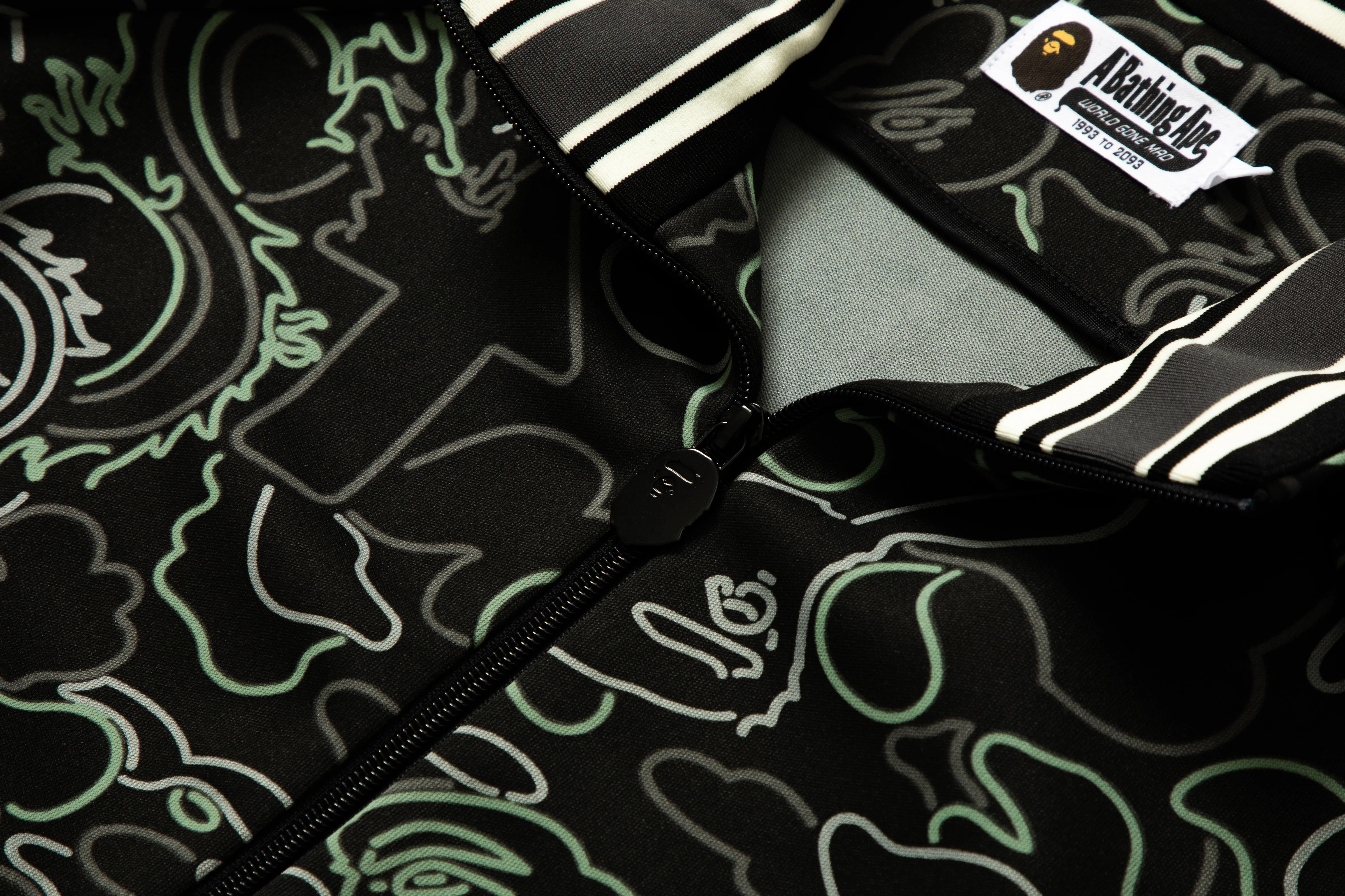 BAPE X 88RISING GLOW IN THE DARK CAMO TRACK JACKET - Image 3