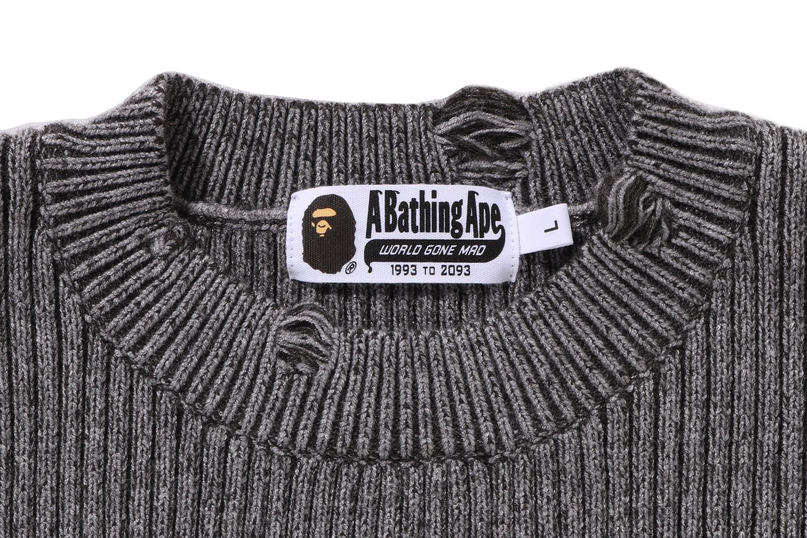 DAMAGE RELAXED FIT SWEATER MENS - Image 4