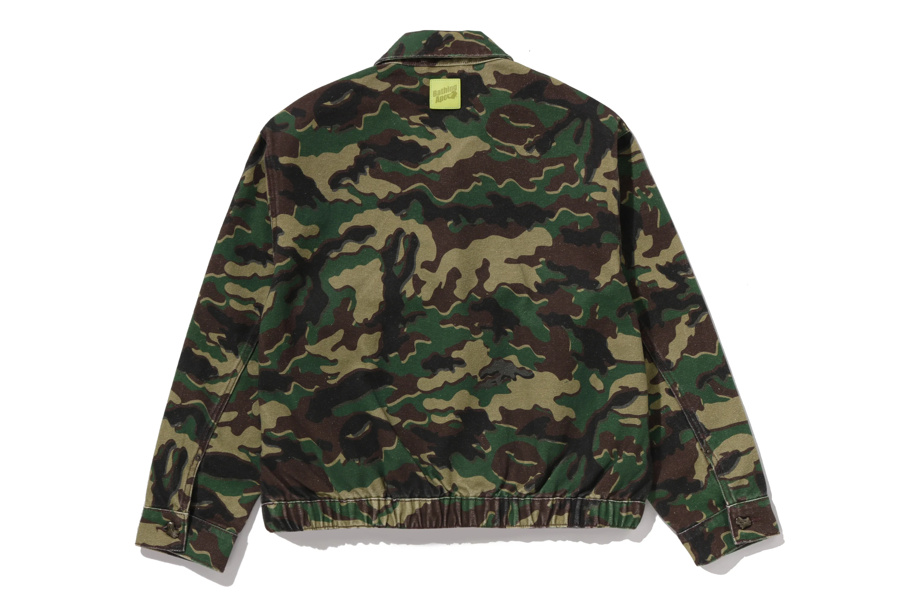 GLITCH WOODLAND CAMO BATHING APE LOGO WORKER JACKET LADIES - Image 2