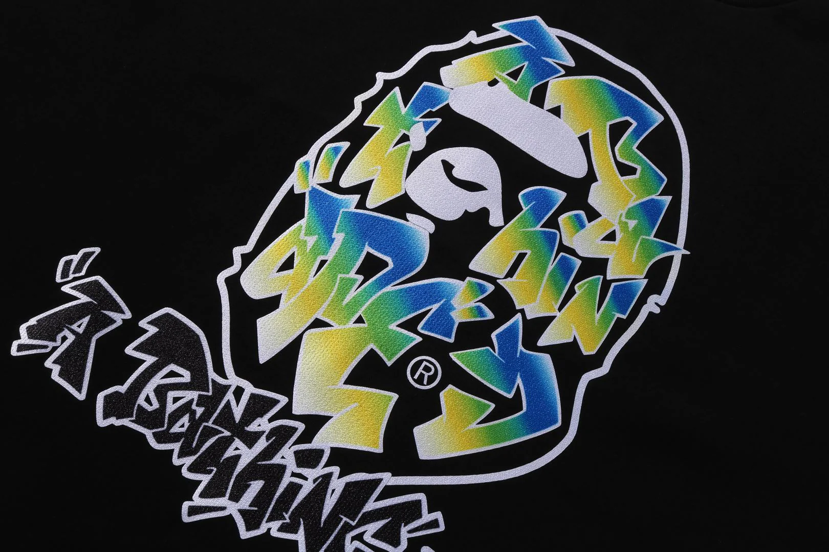 GRADIENT APE HEAD OVERSIZED LONG SLEEVE TEE MENS - Image 3