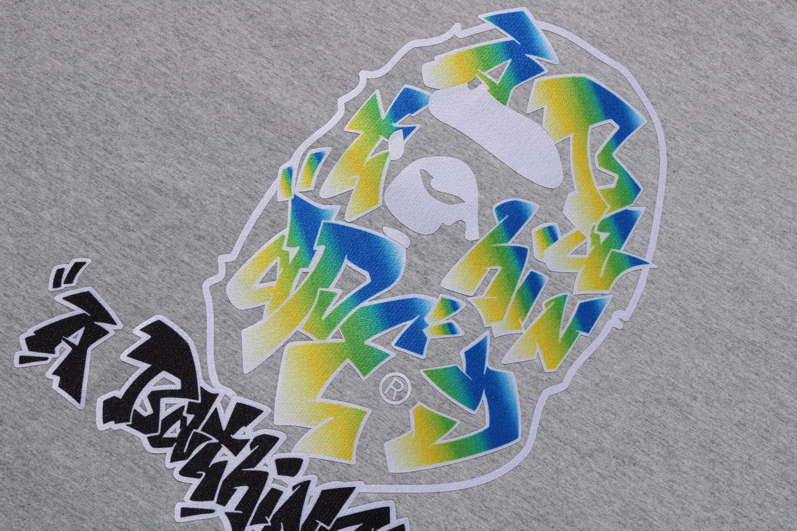 GRADIENT APE HEAD OVERSIZED LONG SLEEVE TEE MENS - Image 7