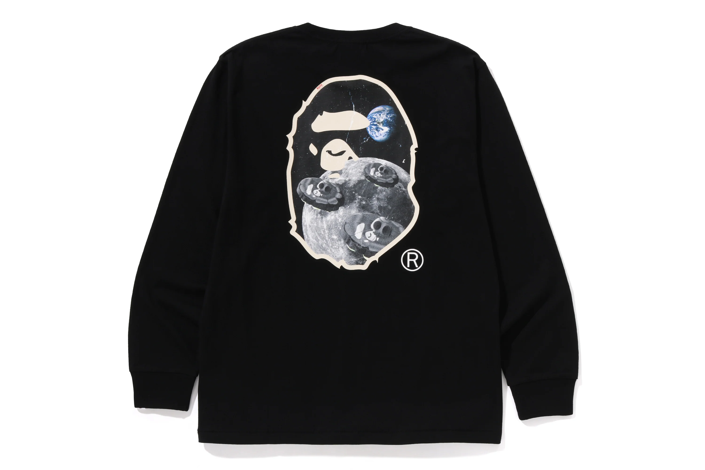 MOON APE HEAD OLD PHOTO L/S TEE - Image 2