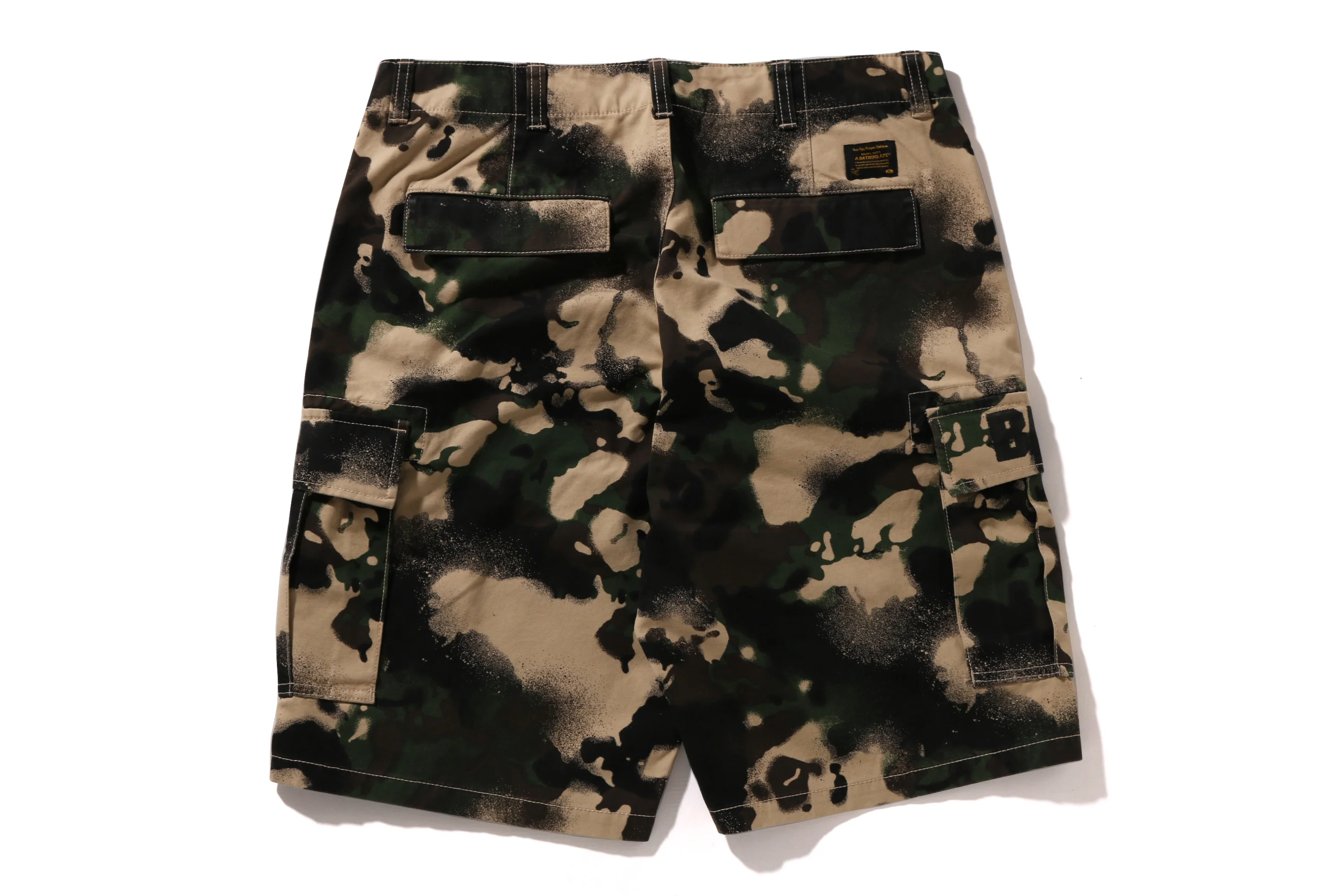 MAP CAMO REGULAR FIT CARGO SHORTS - Image 2