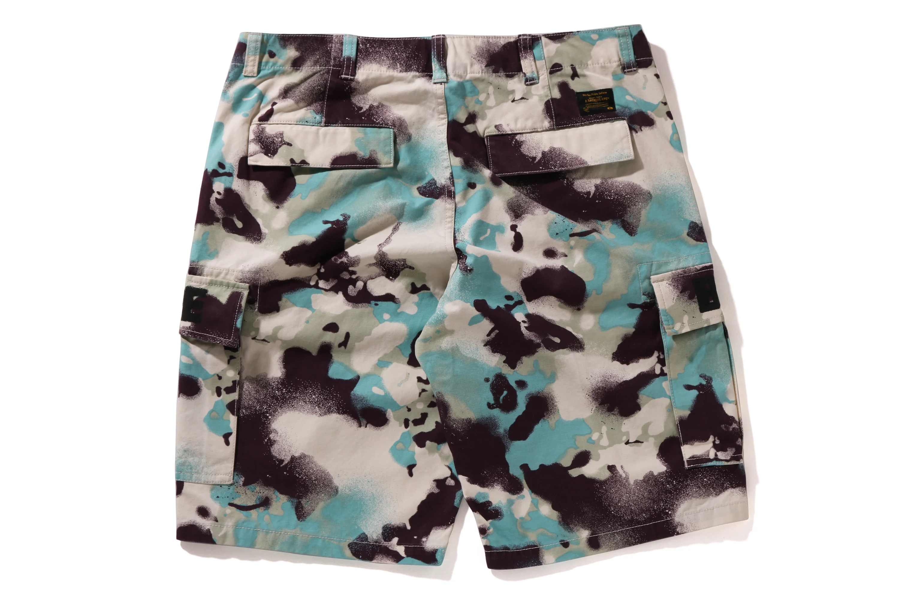 MAP CAMO REGULAR FIT CARGO SHORTS - Image 6