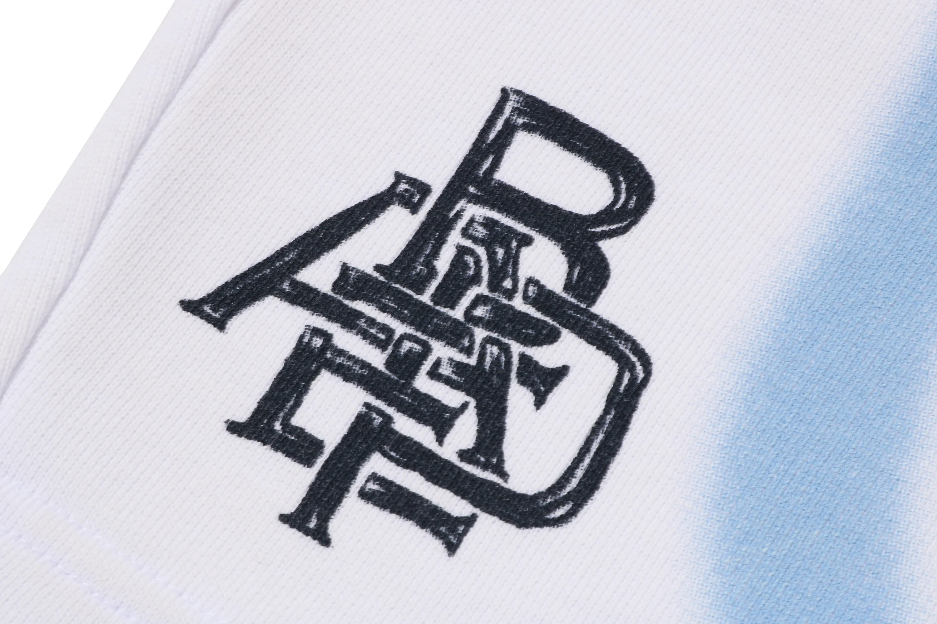 HEAVY WASH HAND DRAW FOOTBALL LOGO RELAXED FIT SWEAT SHORTS - Image 10