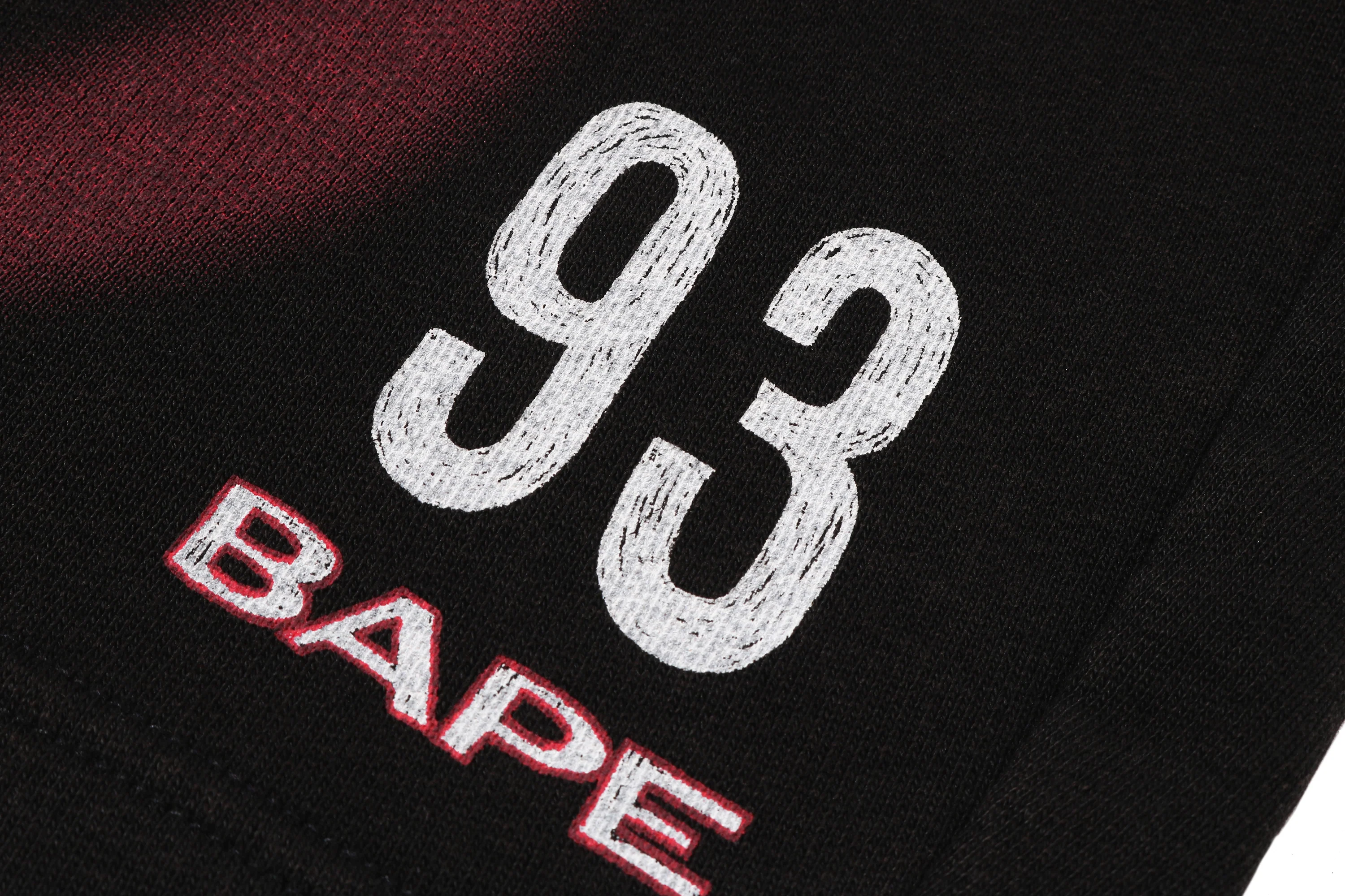 HEAVY WASH HAND DRAW FOOTBALL LOGO RELAXED FIT SWEAT SHORTS - Image 3