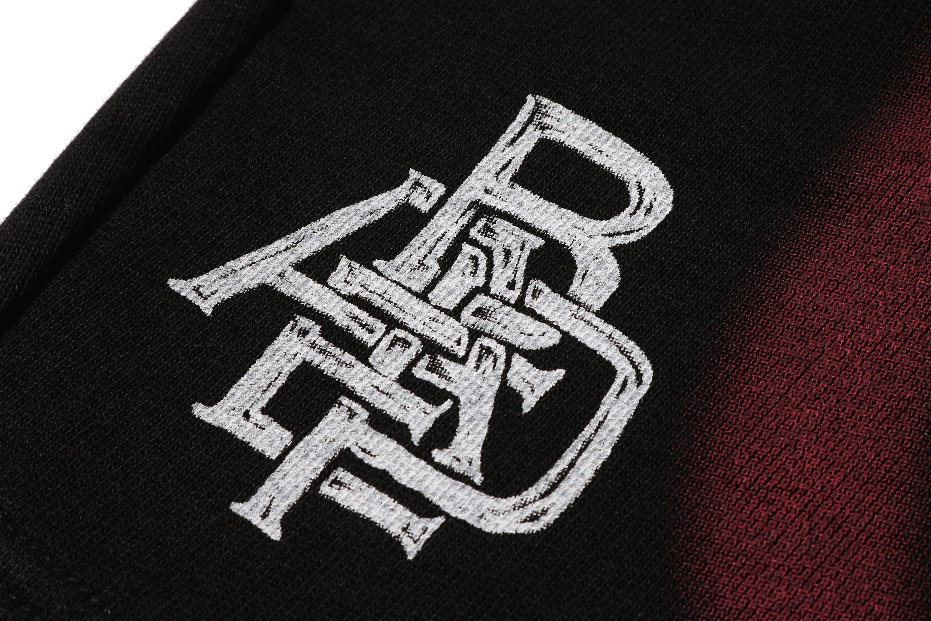 HEAVY WASH HAND DRAW FOOTBALL LOGO RELAXED FIT SWEAT SHORTS - Image 4