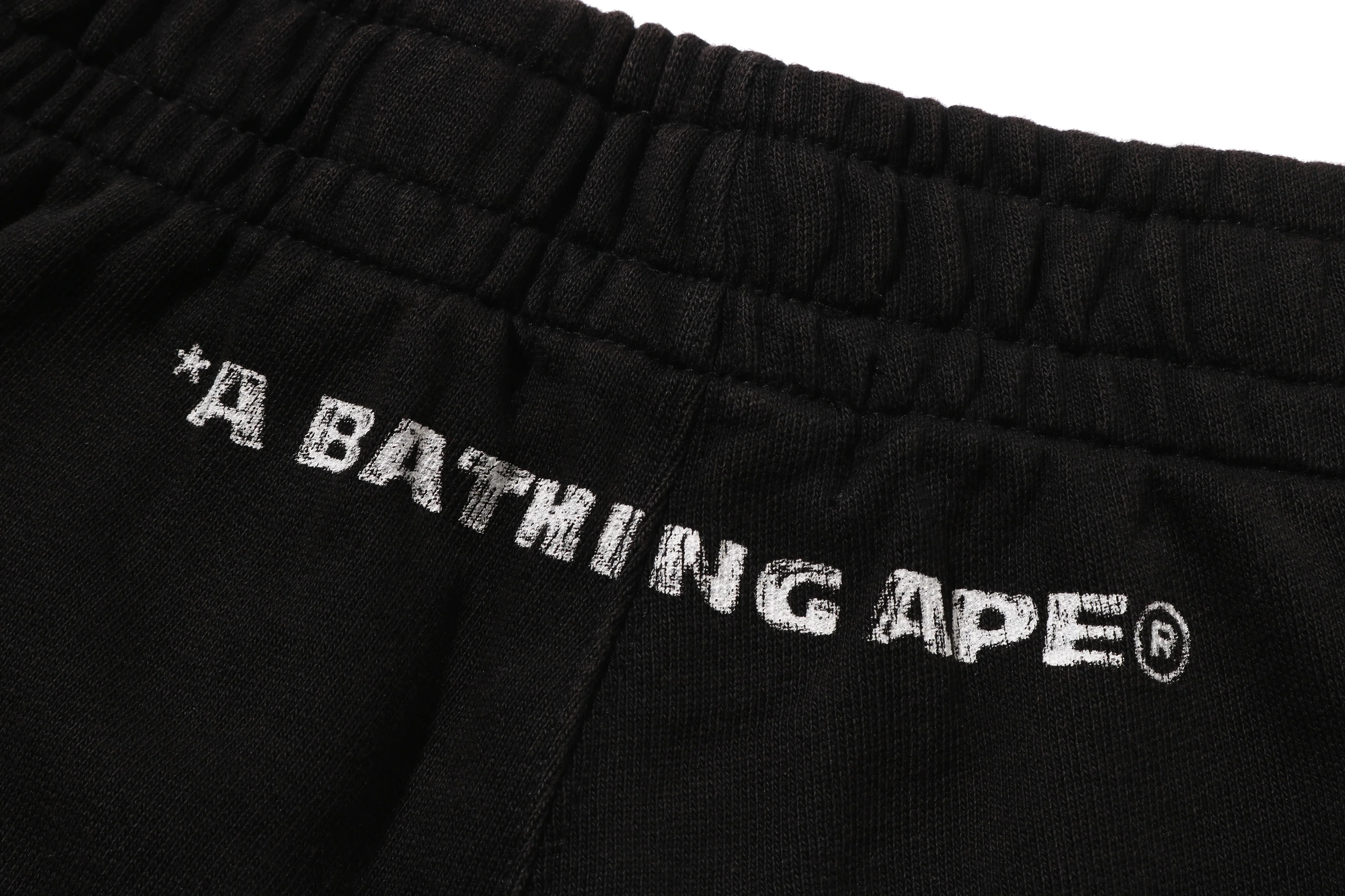 HEAVY WASH HAND DRAW FOOTBALL LOGO RELAXED FIT SWEAT SHORTS - Image 5