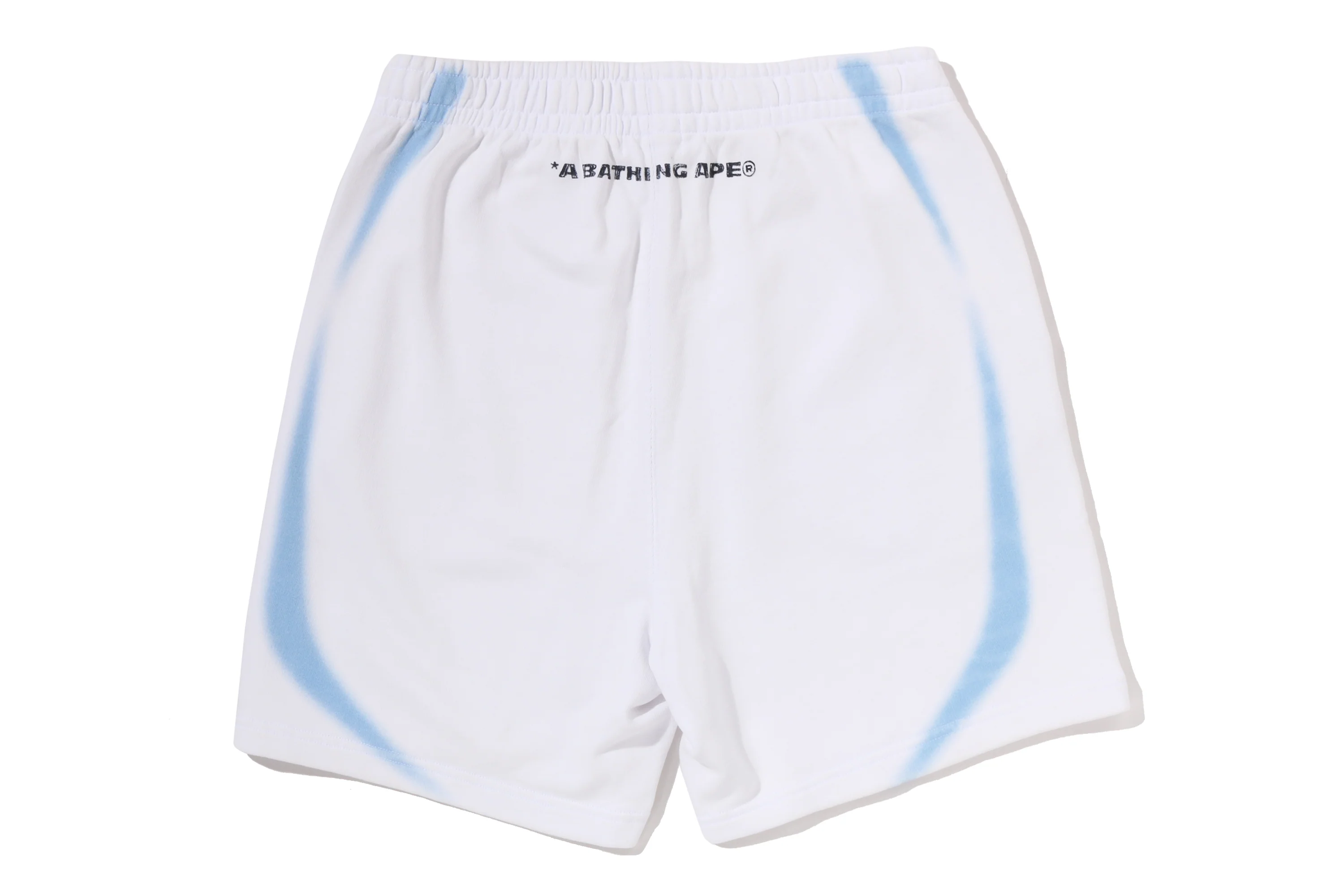 HEAVY WASH HAND DRAW FOOTBALL LOGO RELAXED FIT SWEAT SHORTS - Image 8