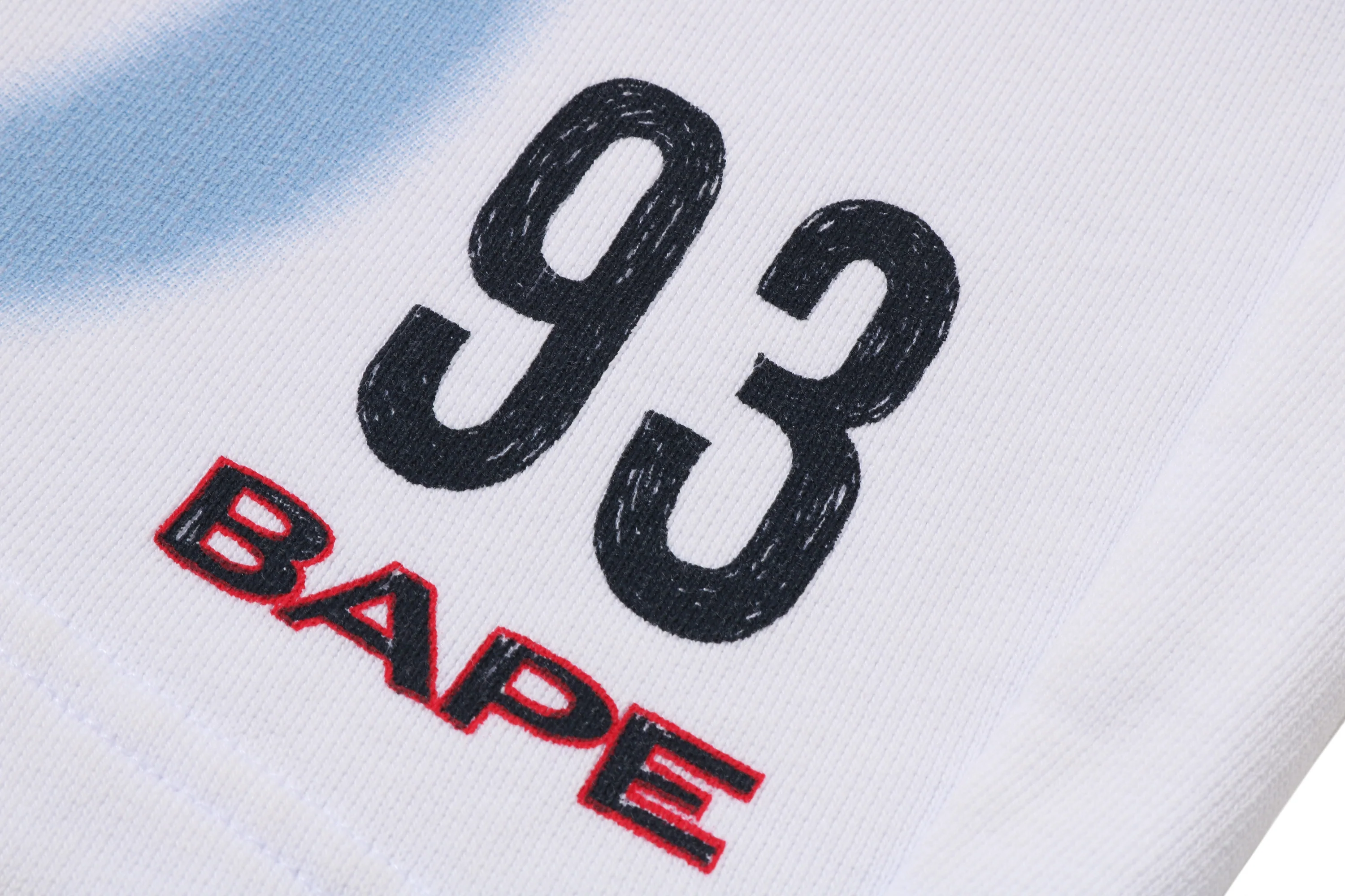 HEAVY WASH HAND DRAW FOOTBALL LOGO RELAXED FIT SWEAT SHORTS - Image 9