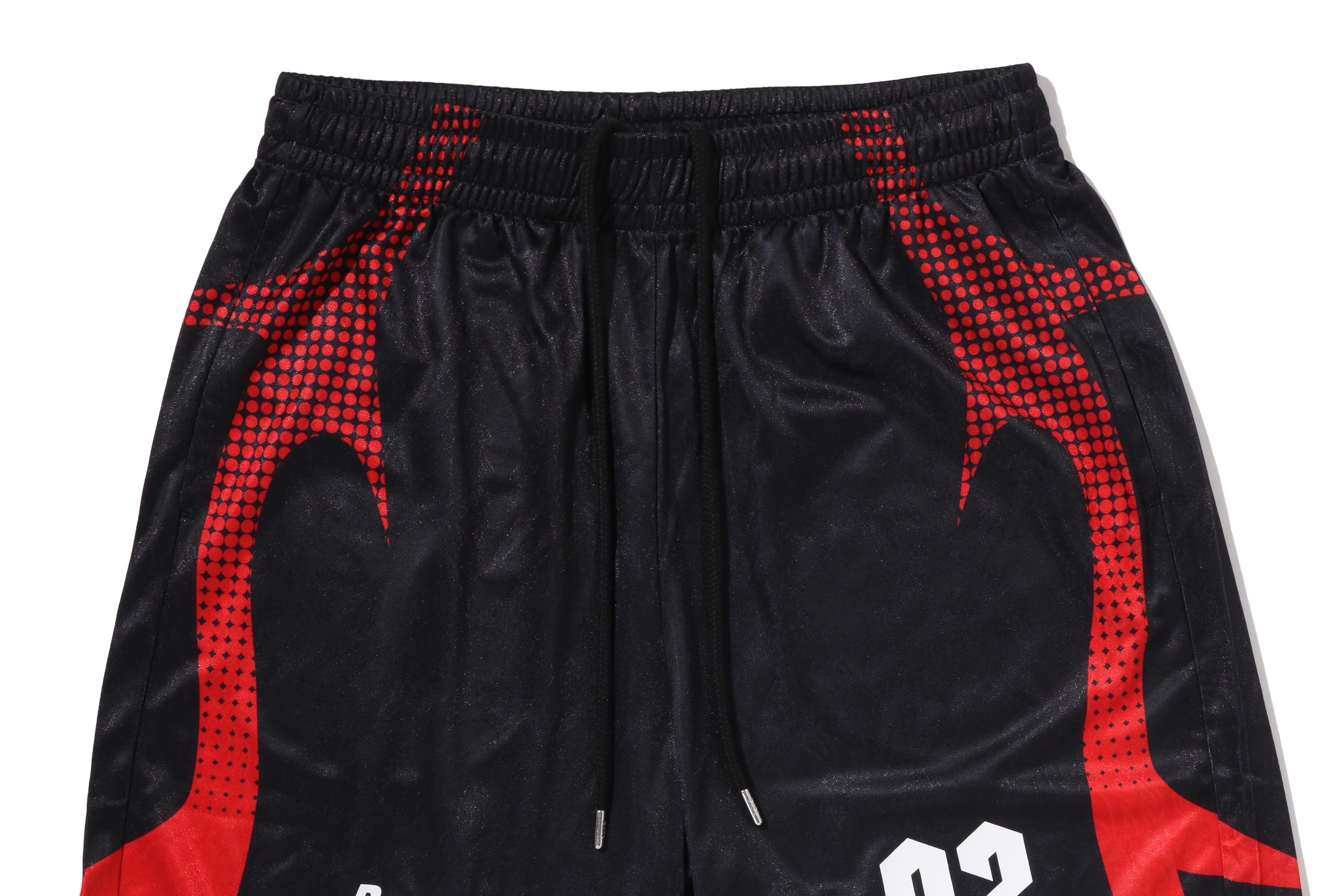 APE FLAME MONOGRAM JACQUARD RELAXED FIT FOOTBALL SHORTS - Image 3