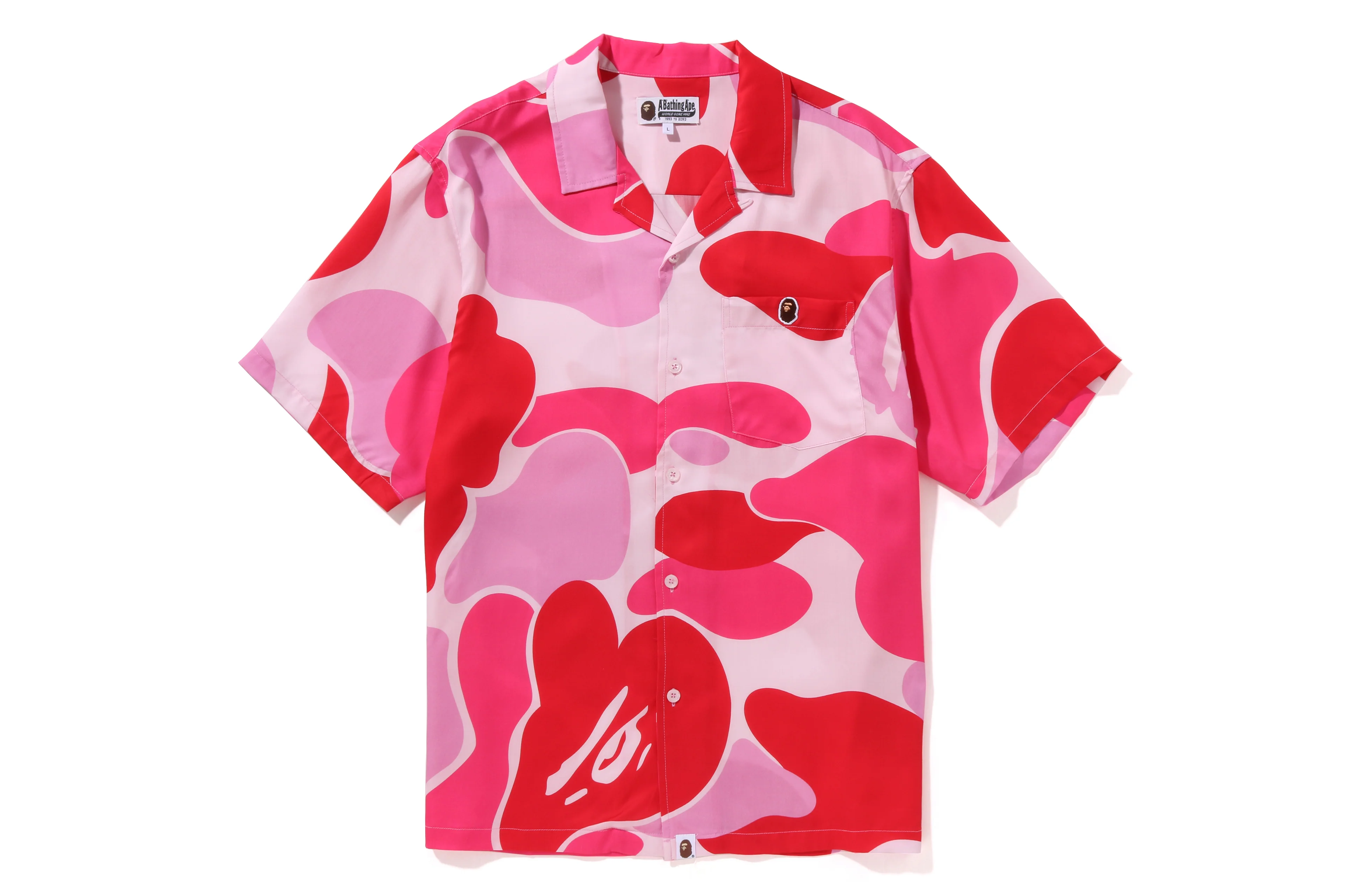 BAPE ABC CAMO OPEN COLLAR SHIRT MENS - Image 5