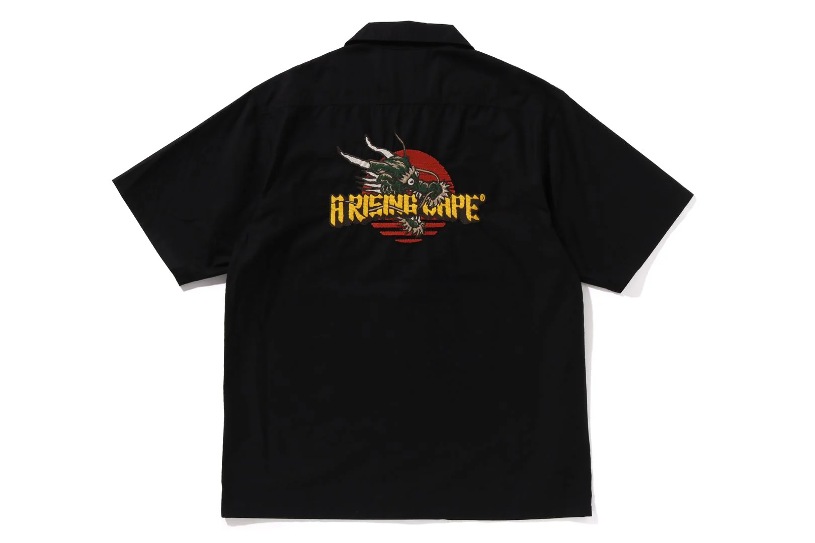 DRAGON EMBROIDERY OPEN COLLAR SHIRT MENS - Image 2