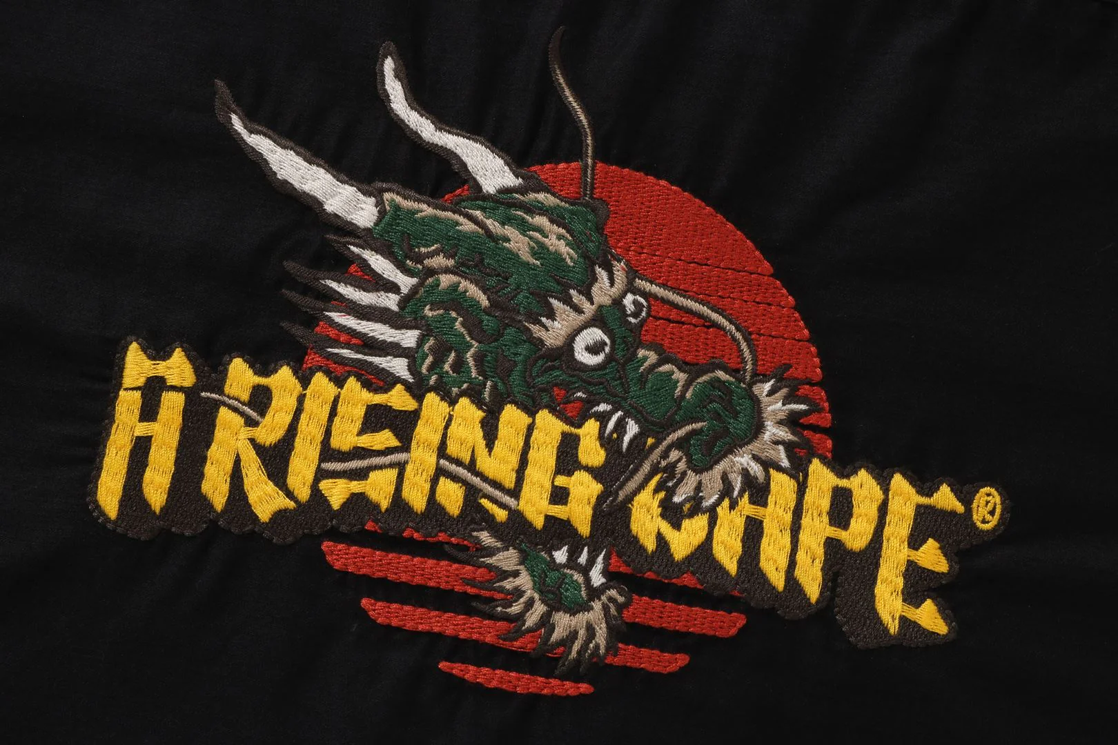 DRAGON EMBROIDERY OPEN COLLAR SHIRT MENS - Image 4