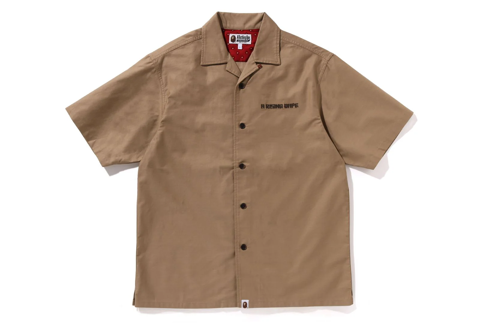 DRAGON EMBROIDERY OPEN COLLAR SHIRT MENS - Image 5