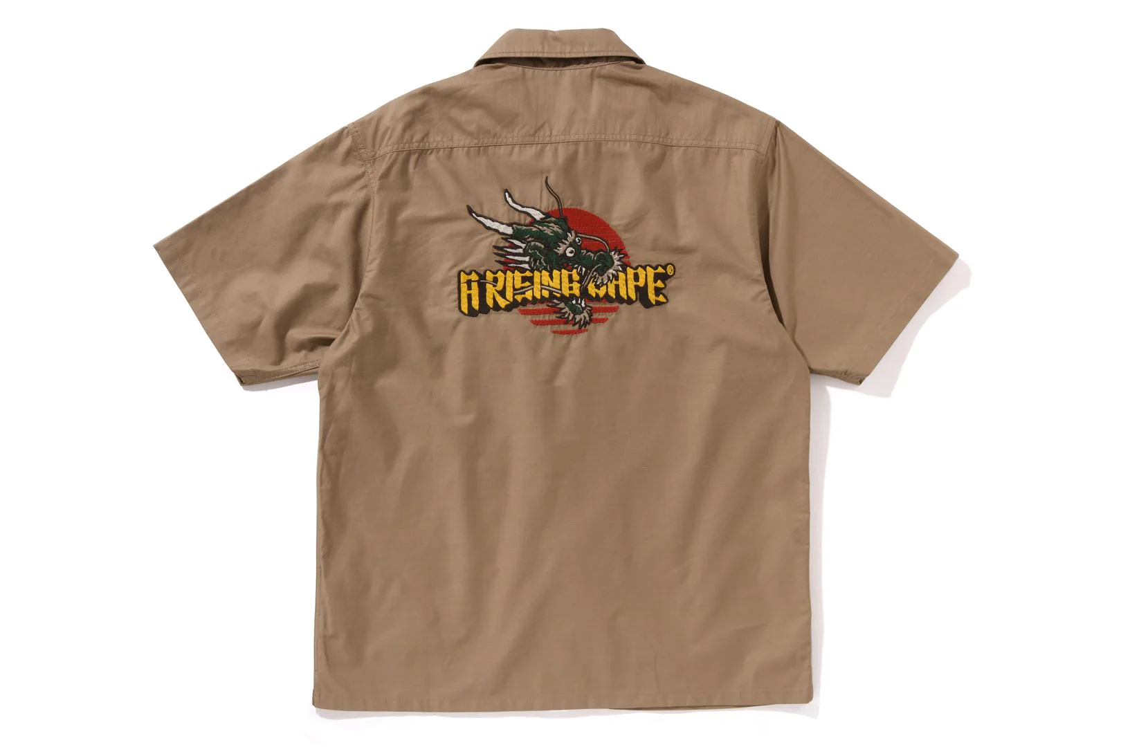 DRAGON EMBROIDERY OPEN COLLAR SHIRT MENS - Image 6