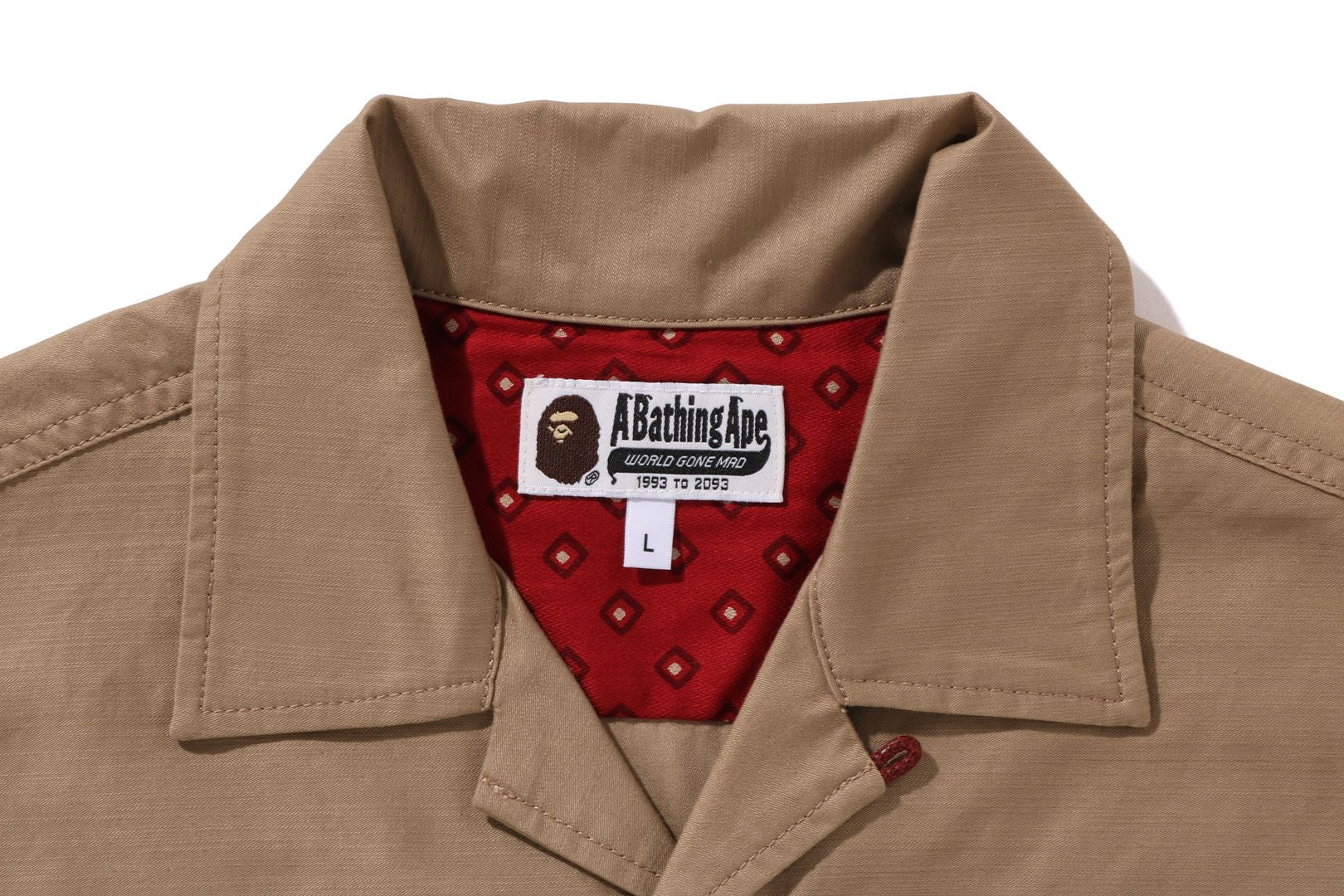 DRAGON EMBROIDERY OPEN COLLAR SHIRT MENS - Image 7