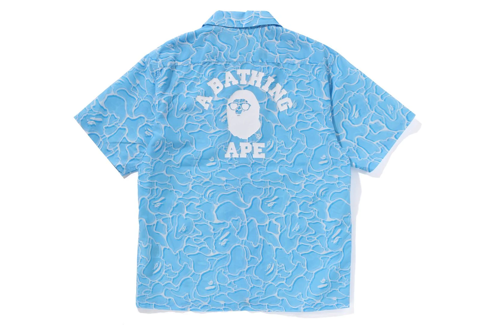 ABC SEA SURFACE CAMO OPEN COLLAR S/S SHIRT MENS - Image 2