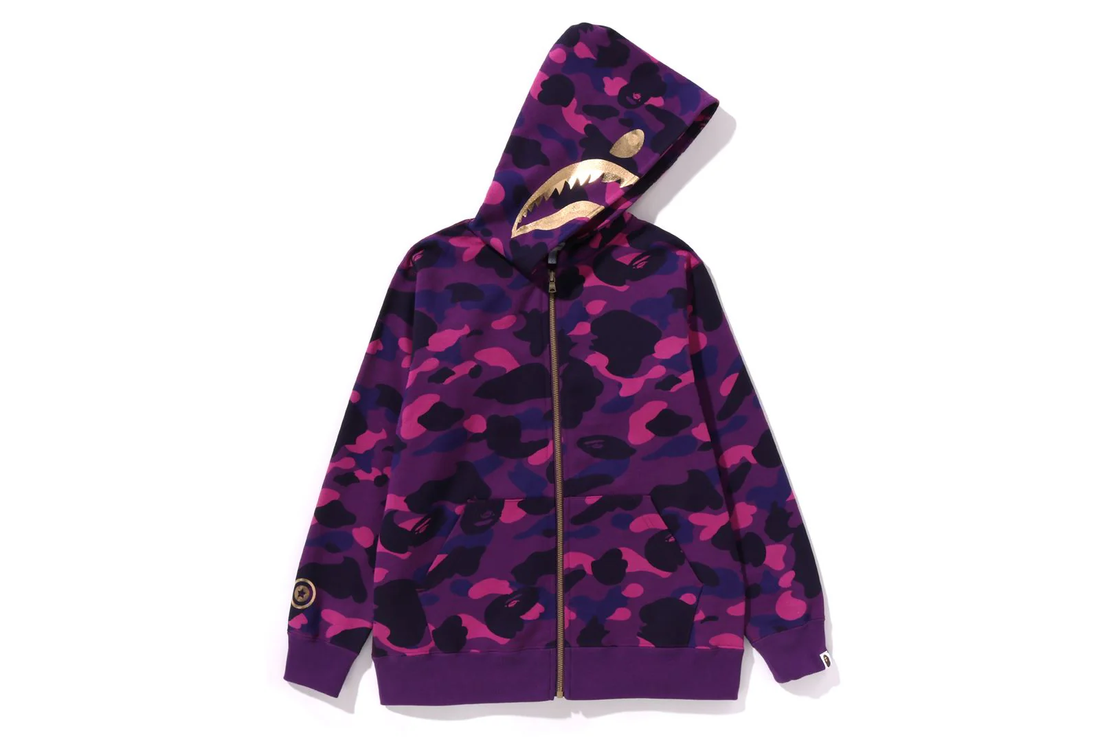 COLOR CAMO SHARK ZIP HOODIE JUNIOR - Image 5