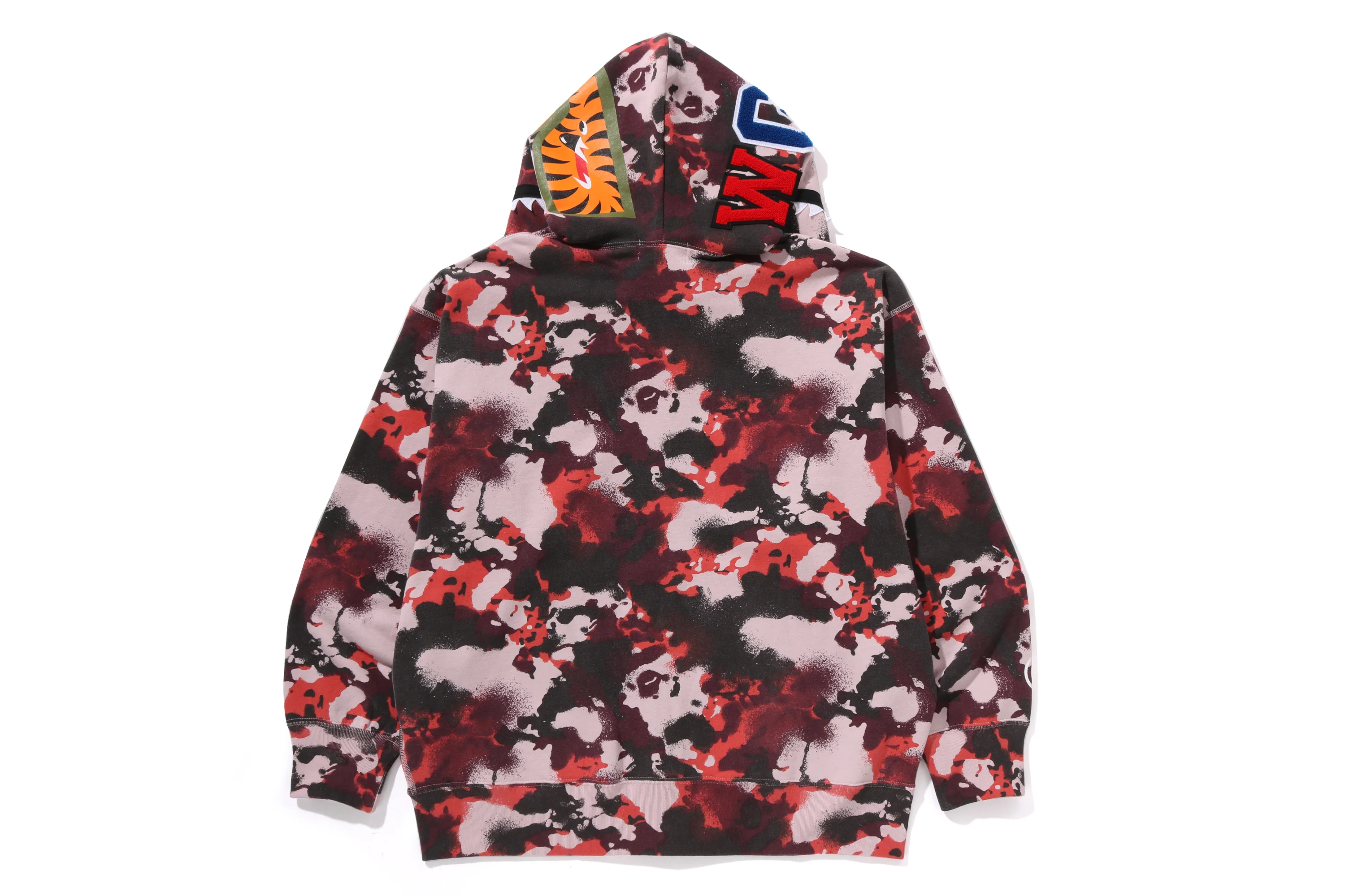 MAP CAMO SHARK RELAXED FIT FULL ZIP HOODIE MENS - Image 9