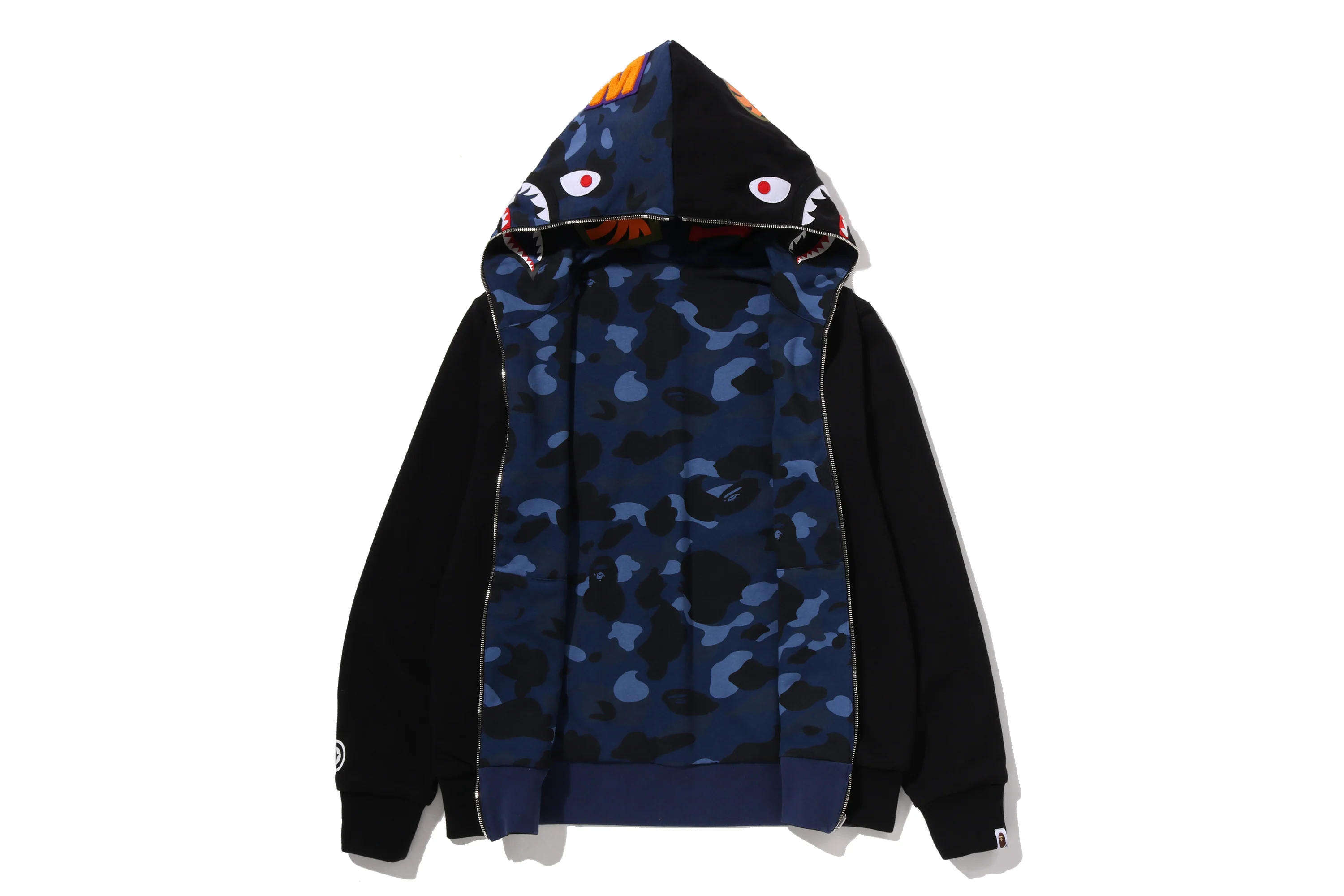 COLOR CAMO REVERSIBLE SHARK FULL ZIP HOODIE - Image 11
