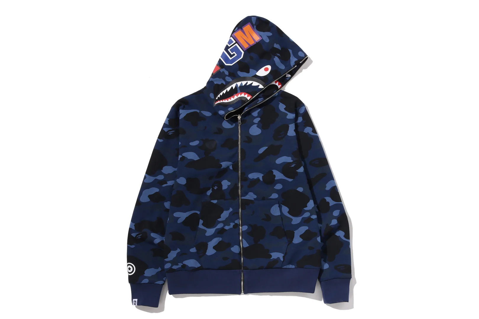 COLOR CAMO REVERSIBLE SHARK FULL ZIP HOODIE - Image 12
