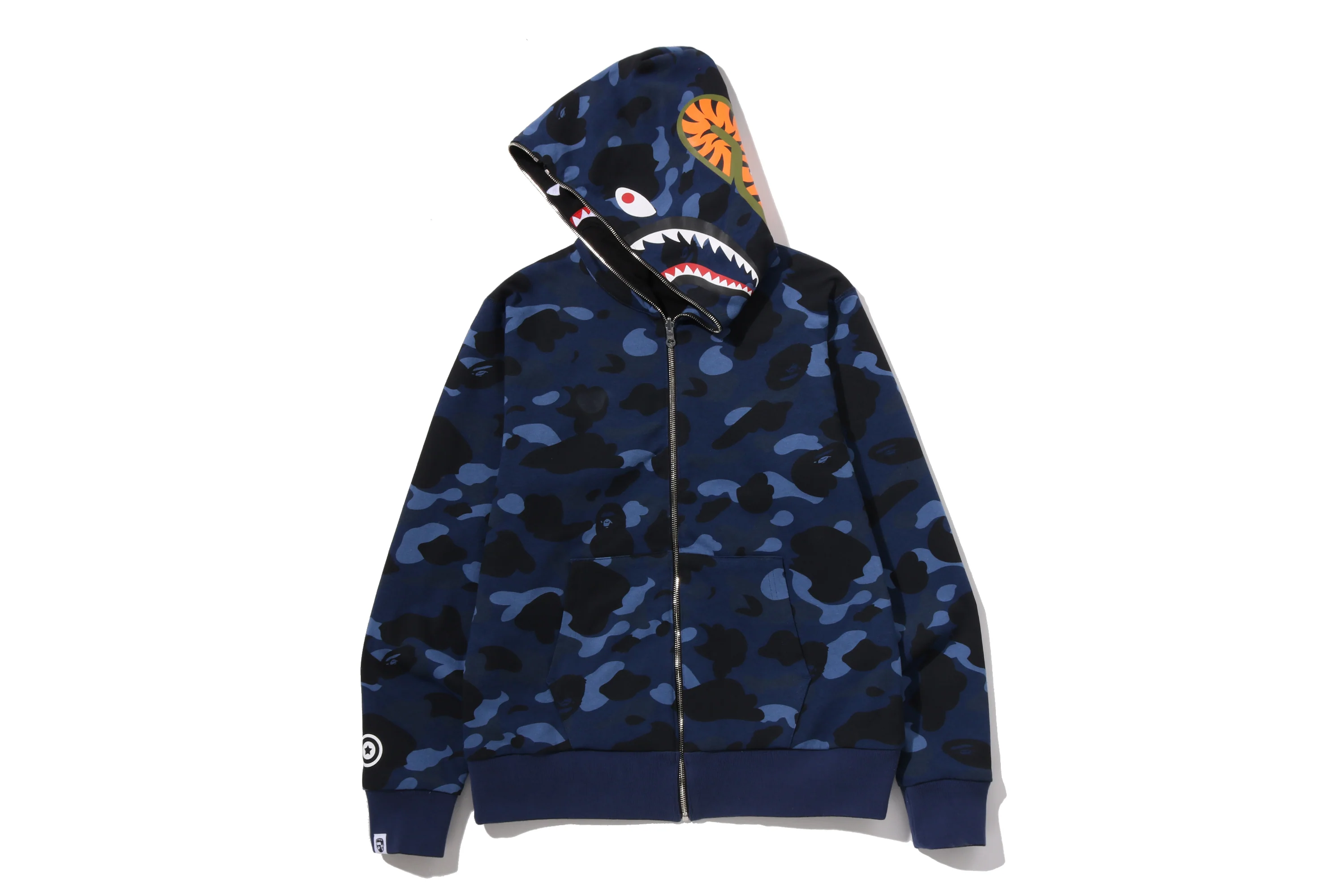 COLOR CAMO REVERSIBLE SHARK FULL ZIP HOODIE - Image 13