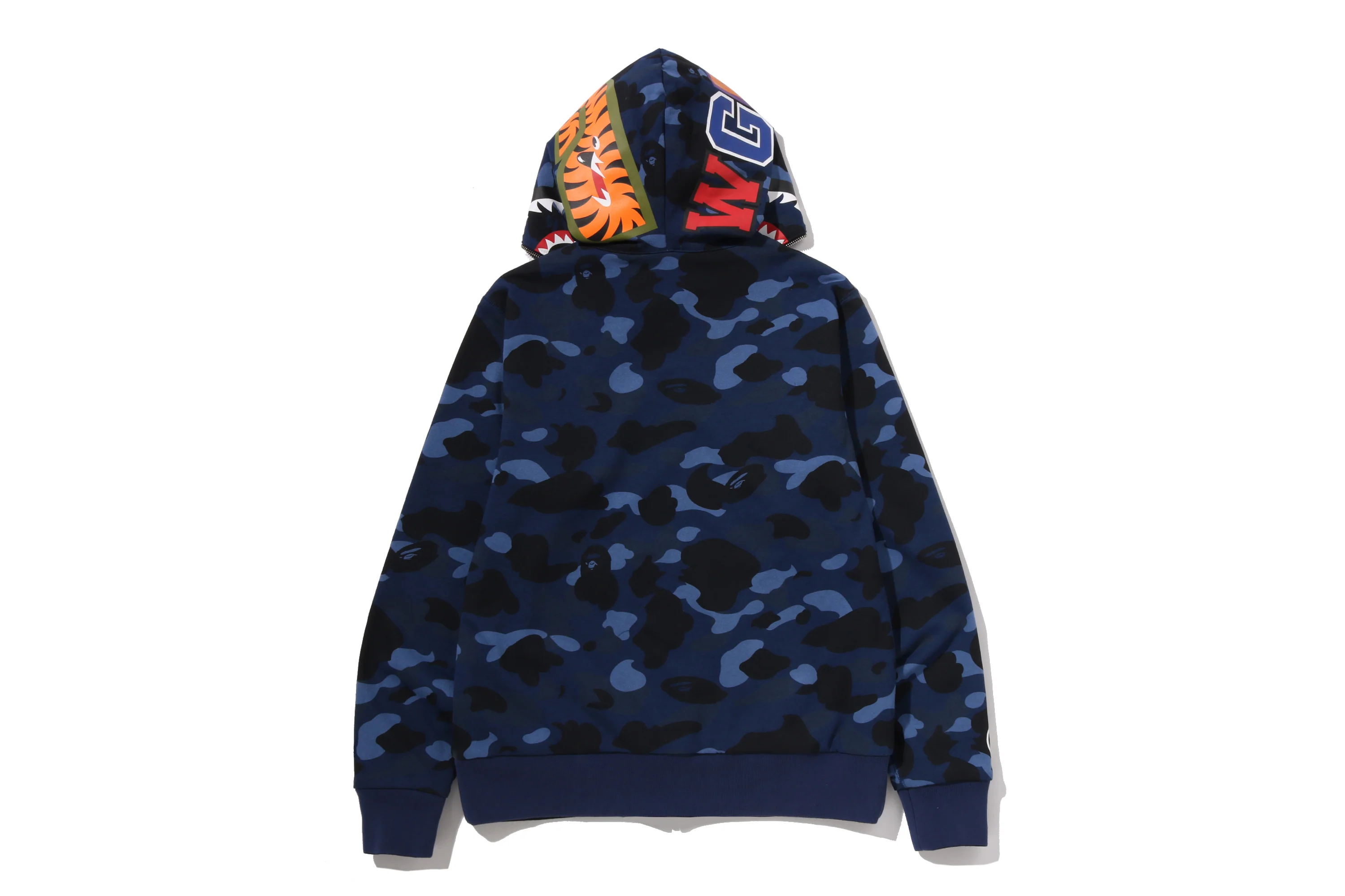 COLOR CAMO REVERSIBLE SHARK FULL ZIP HOODIE - Image 14