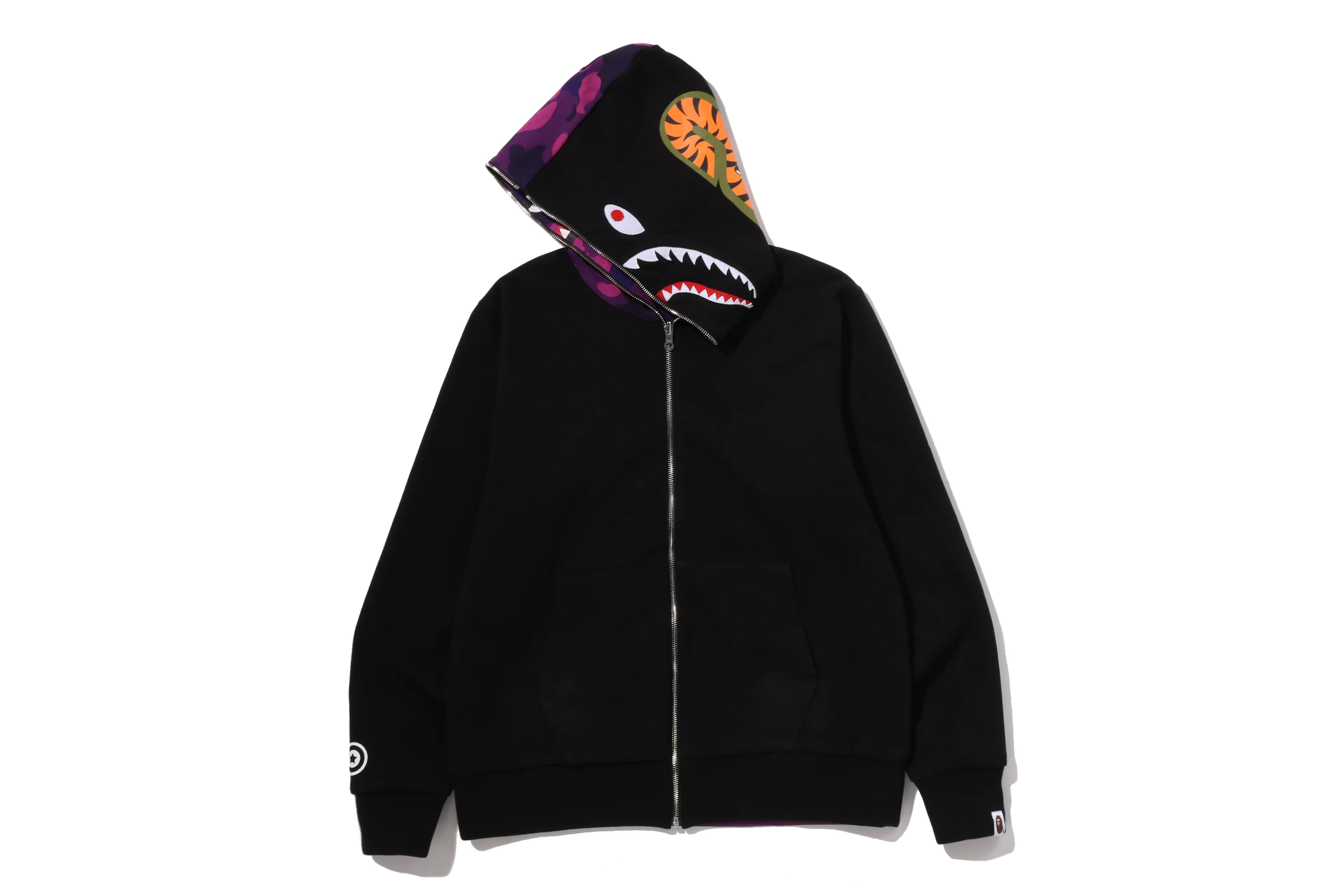 COLOR CAMO REVERSIBLE SHARK FULL ZIP HOODIE - Image 15