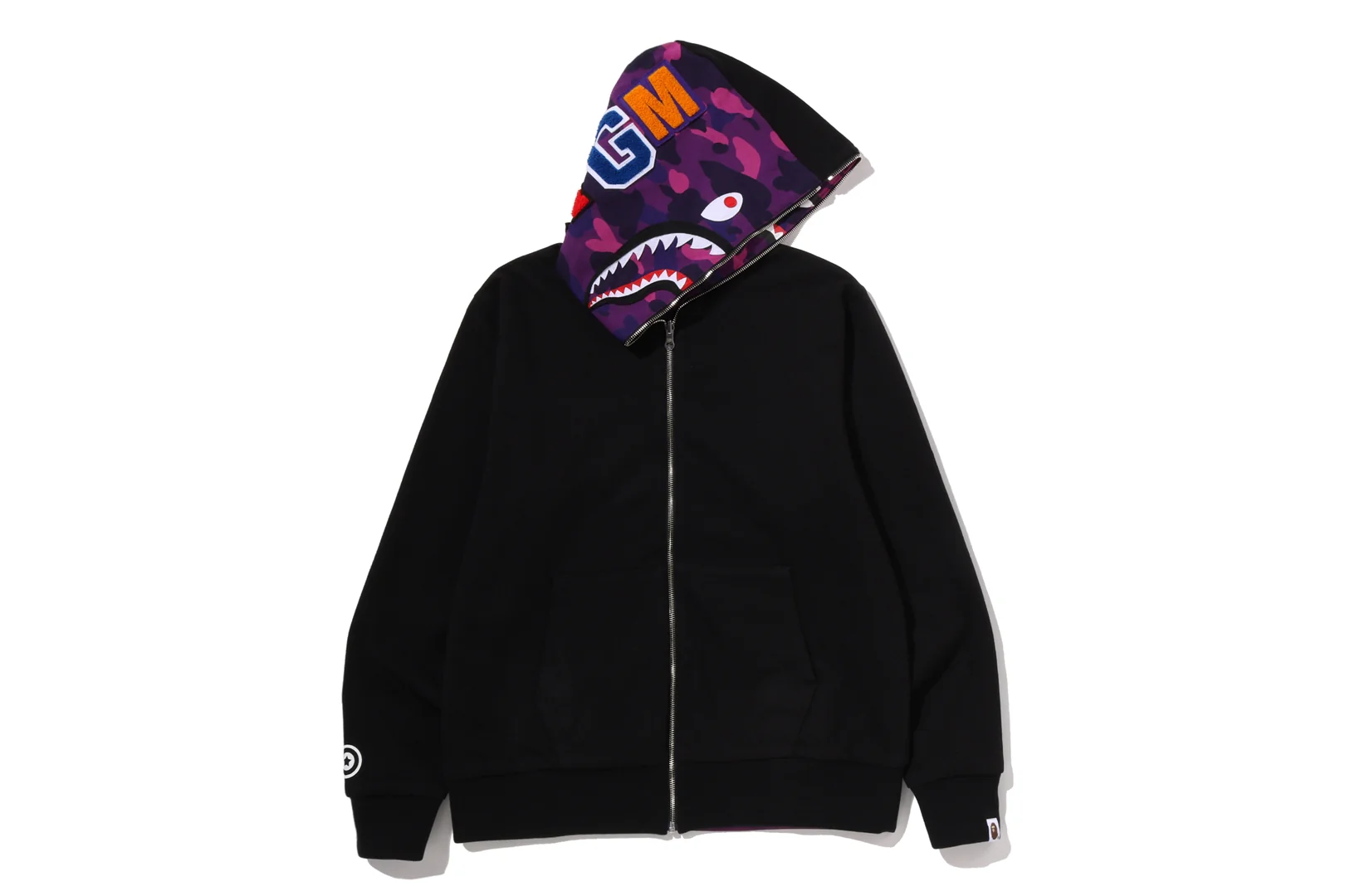 COLOR CAMO REVERSIBLE SHARK FULL ZIP HOODIE - Image 16