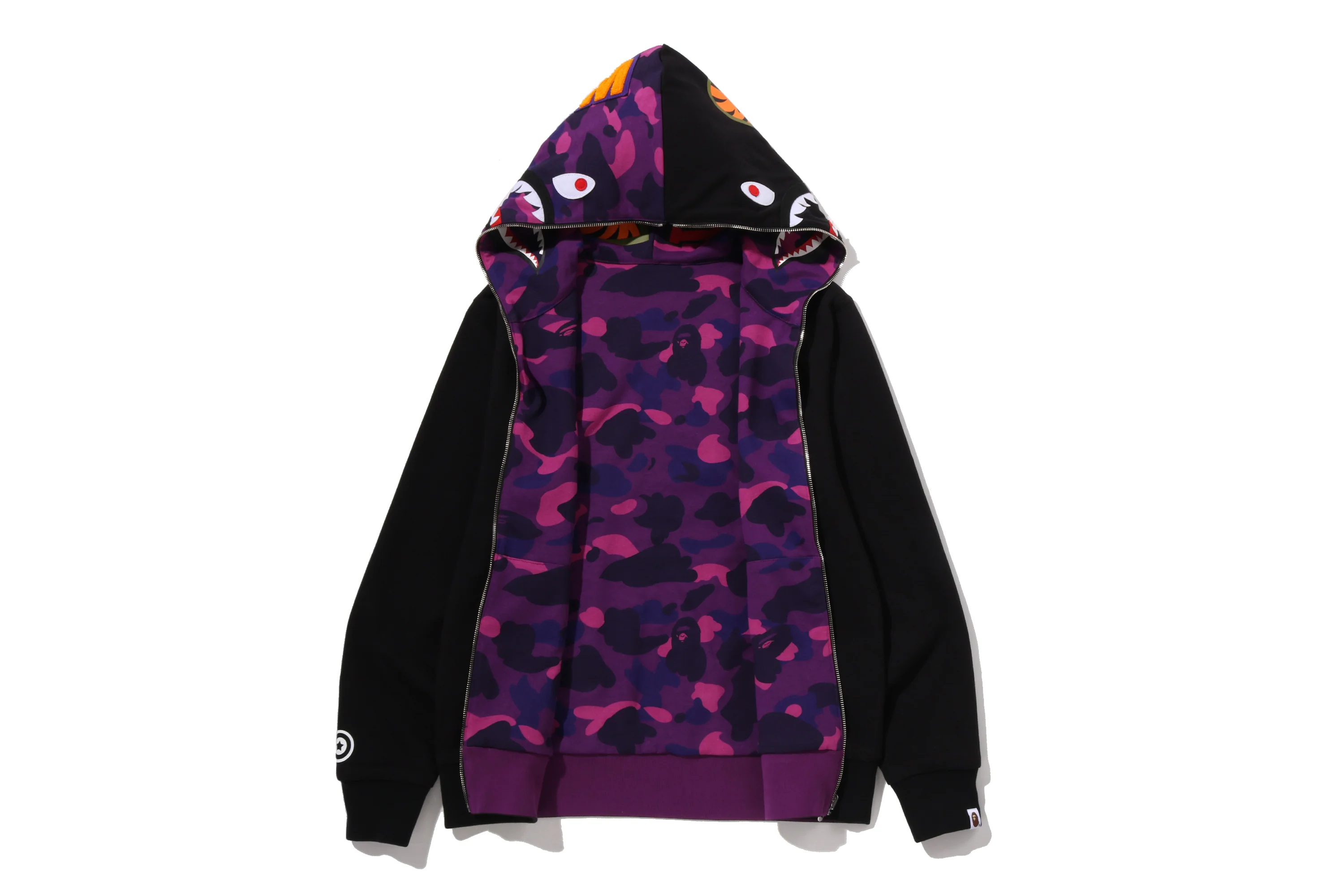 COLOR CAMO REVERSIBLE SHARK FULL ZIP HOODIE - Image 18