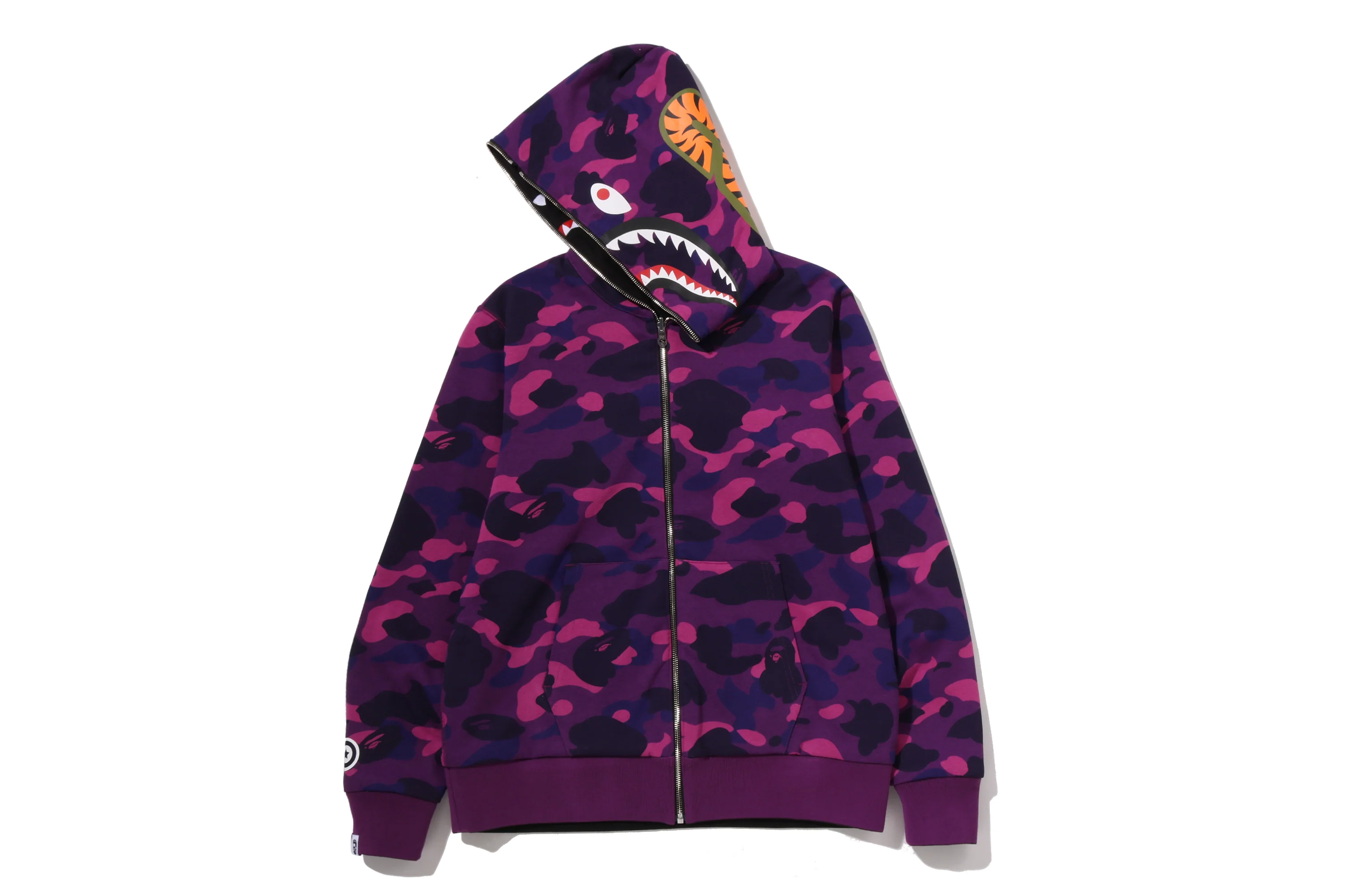 COLOR CAMO REVERSIBLE SHARK FULL ZIP HOODIE - Image 20