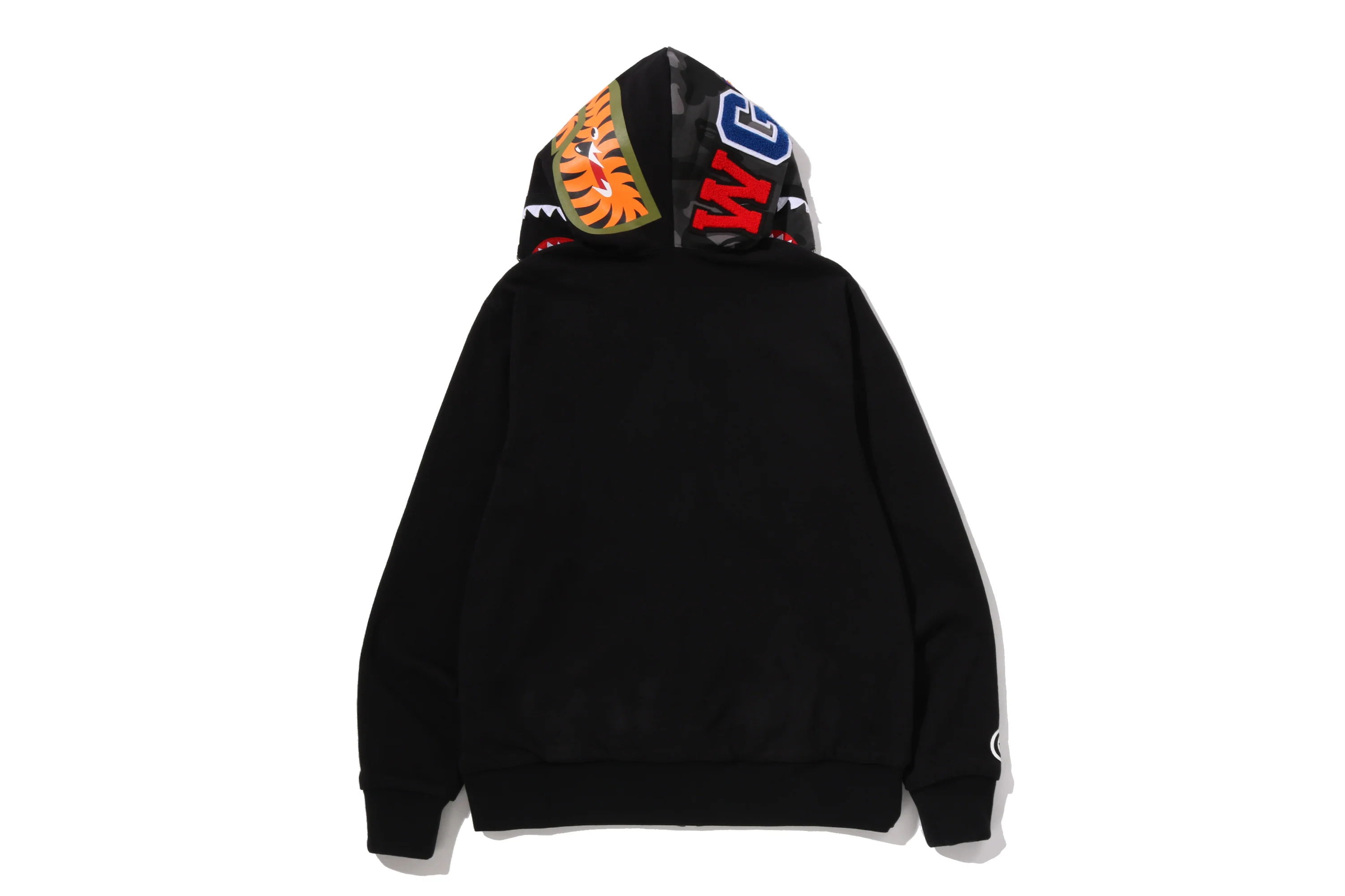 COLOR CAMO REVERSIBLE SHARK FULL ZIP HOODIE - Image 3