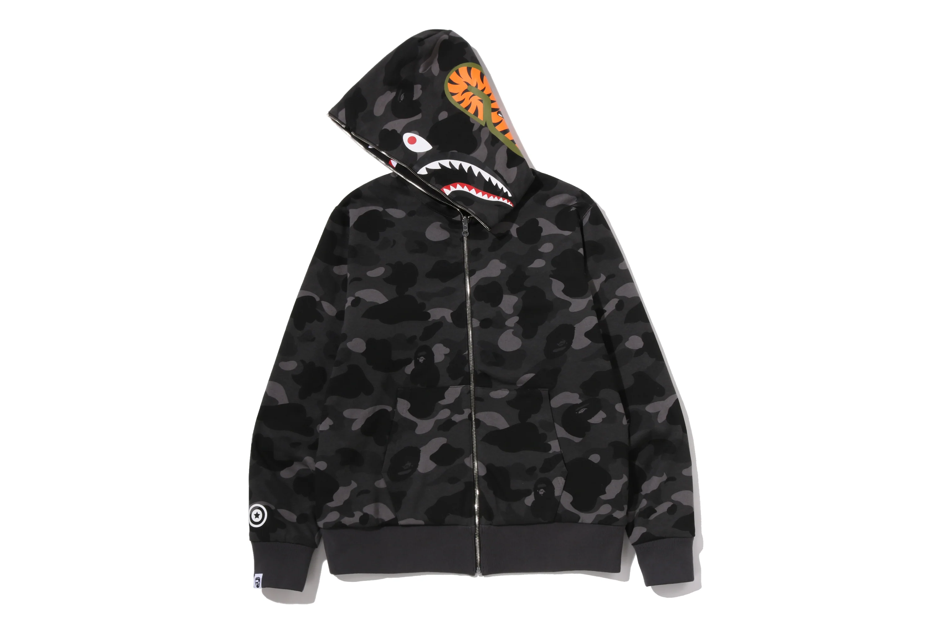 COLOR CAMO REVERSIBLE SHARK FULL ZIP HOODIE - Image 6