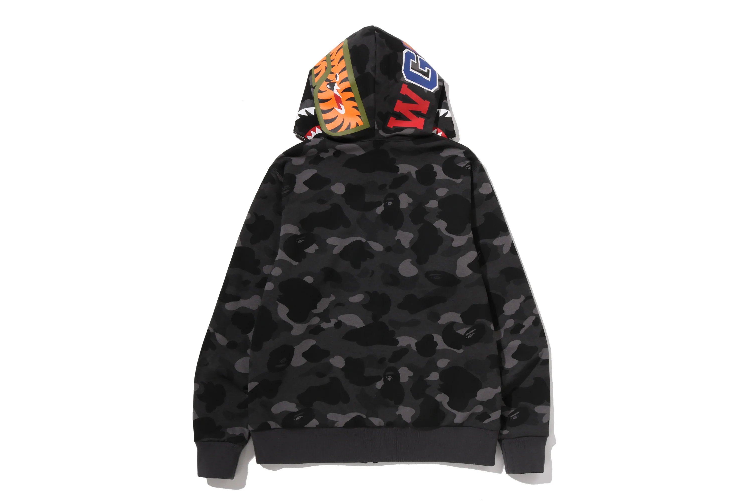 COLOR CAMO REVERSIBLE SHARK FULL ZIP HOODIE - Image 7