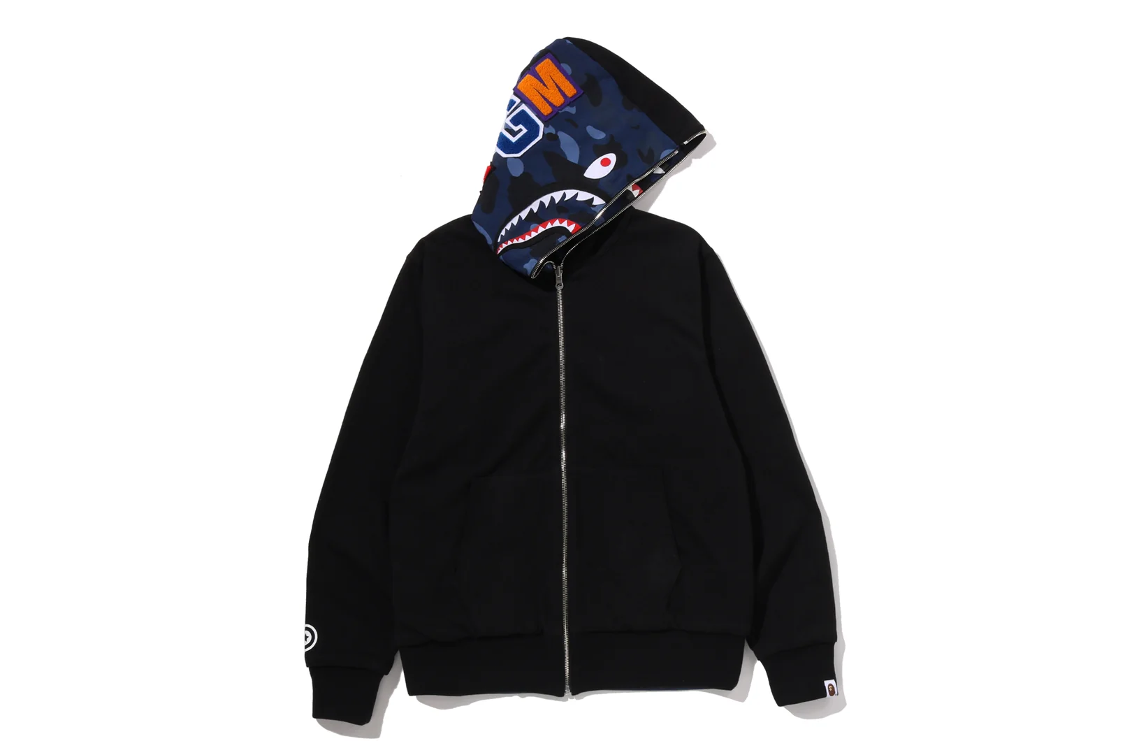 COLOR CAMO REVERSIBLE SHARK FULL ZIP HOODIE - Image 8