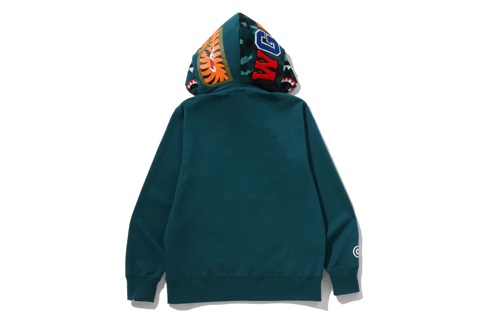 COLOR CAMO SHARK FULL ZIP DOUBLE HOODIE - Image 8