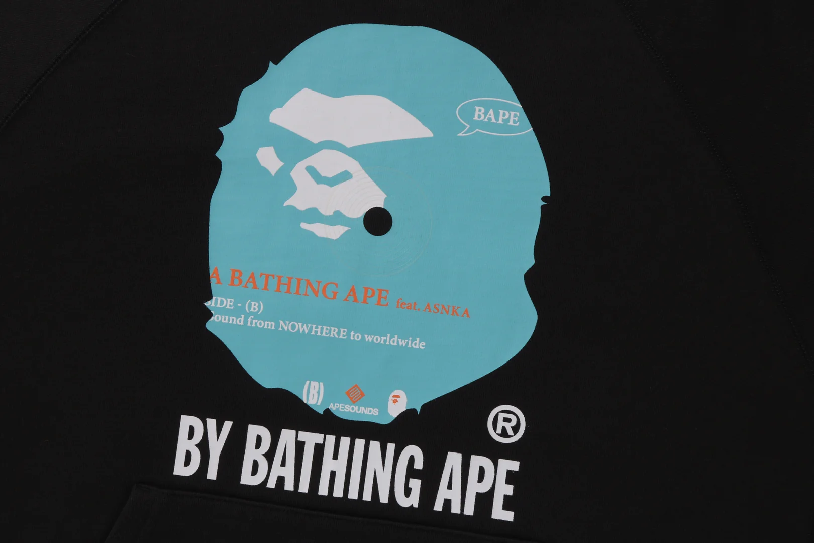 (B)Y BATHING APE PULLOVER HOODIE RELAXED FIT MENS - Image 3