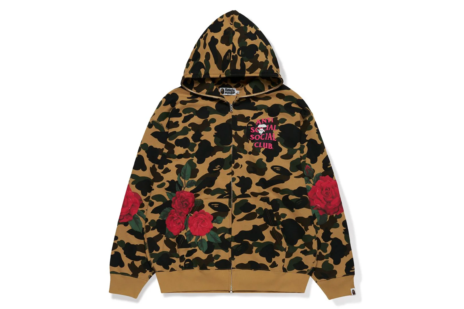 BAPE X ASSC FULL ZIP HOODIE MENS - Image 9