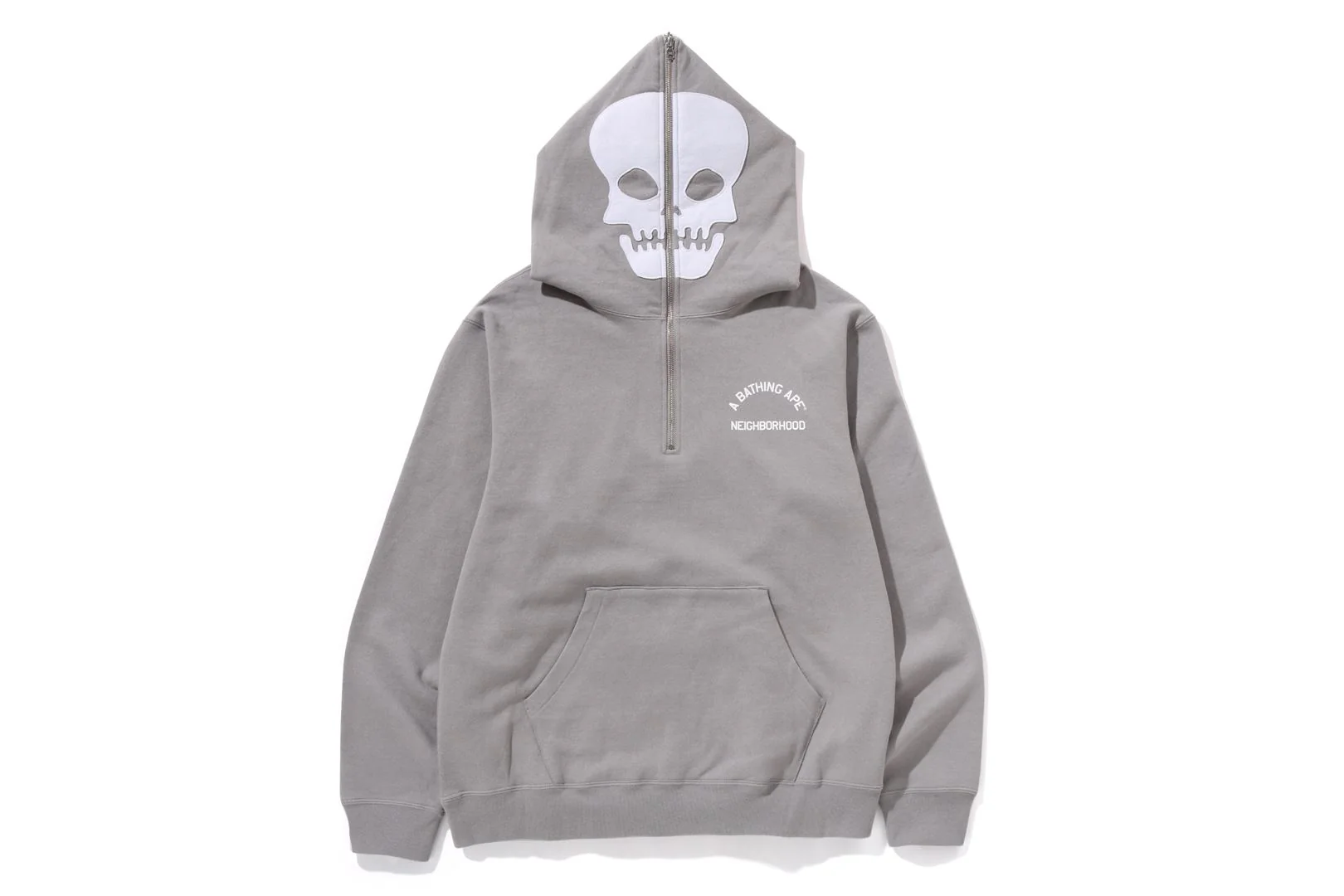 BAPE X NBHD - TWO FACE HALF ZIP PULLOVER HOODIE - Image 12