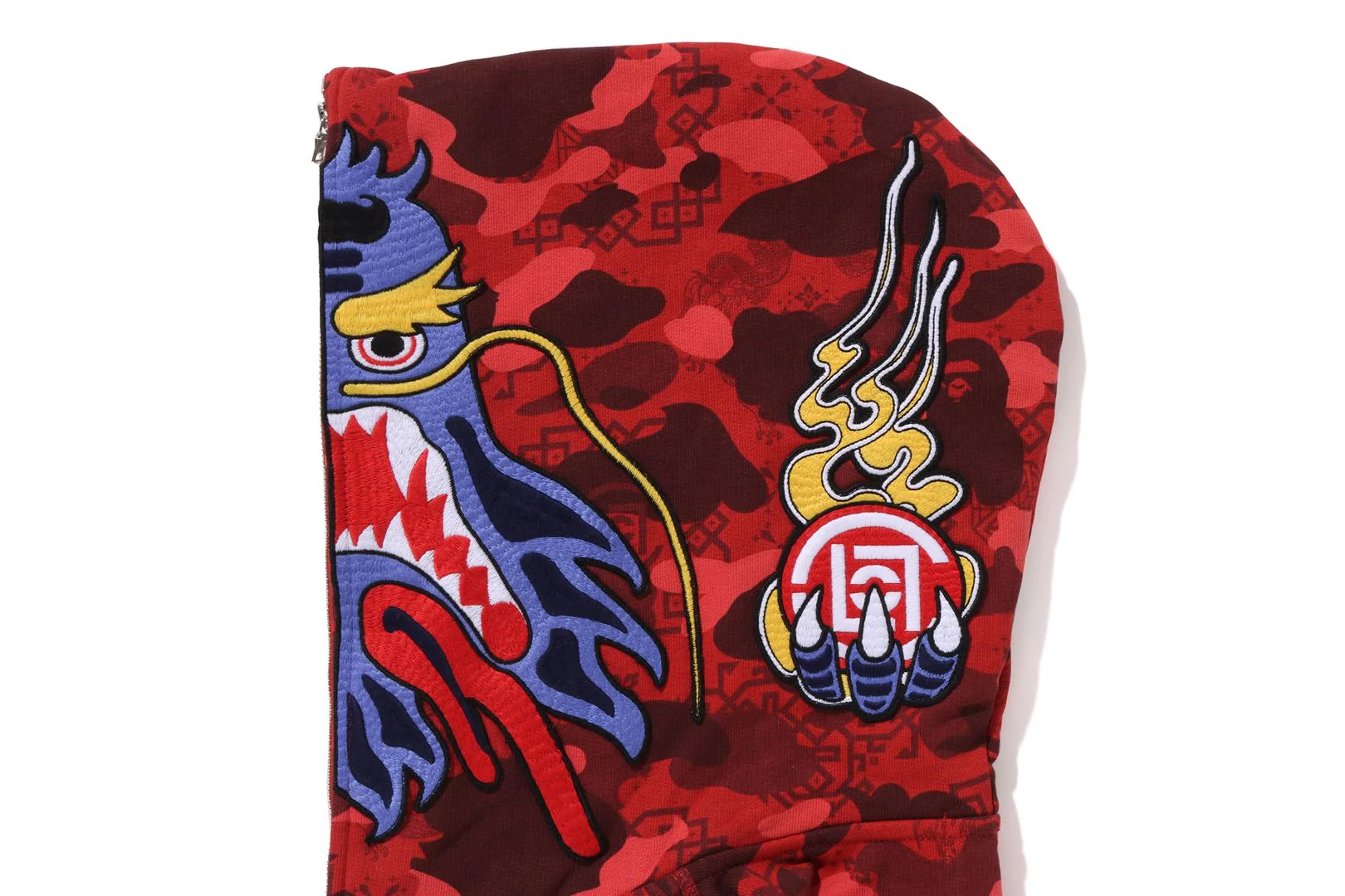 BAPE X CLOT CAMO SHARK RELAXED FIT FULL ZIP HOODIE MENS - Image 13