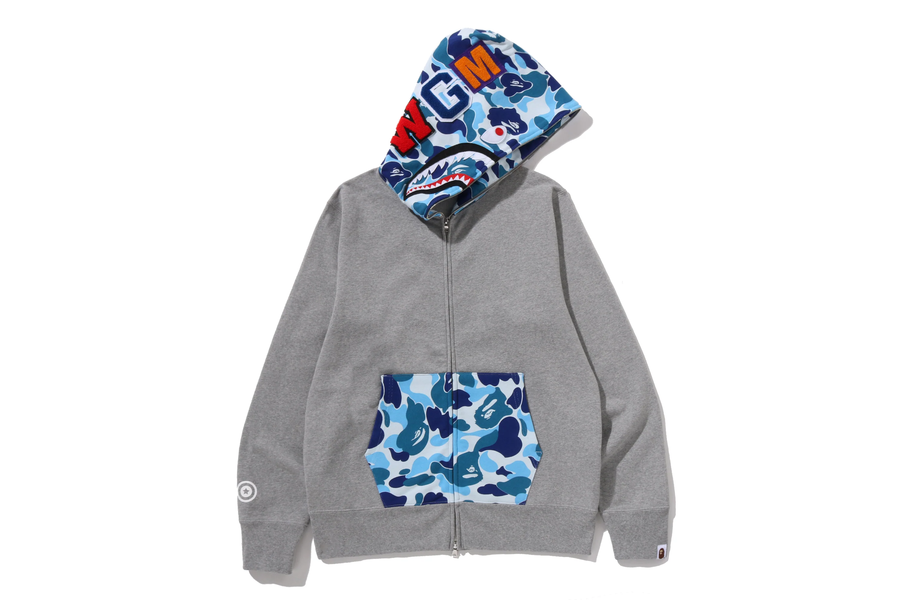 ABC CAMO SHARK FULL ZIP HOODIE - Image 4