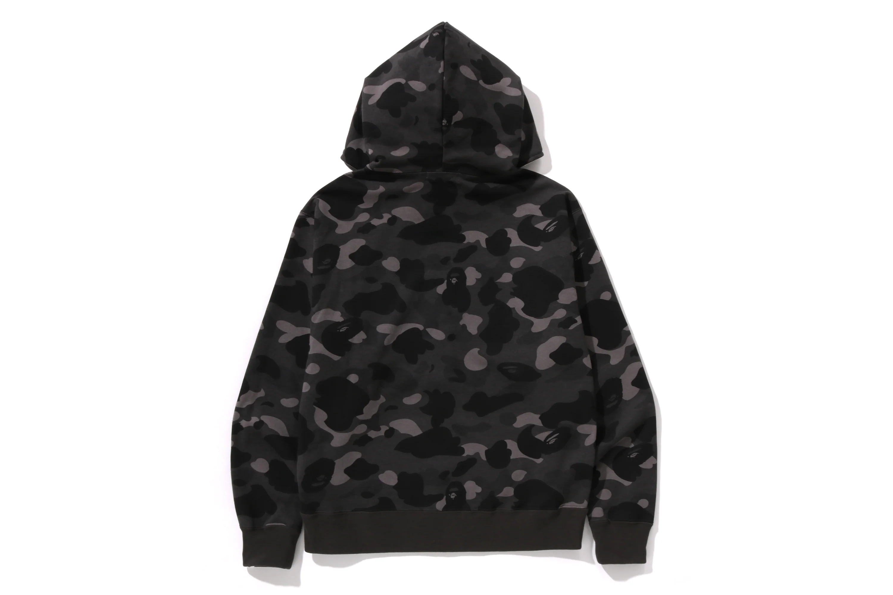 ONE POINT COLOR CAMO CROPPED FULL ZIP HOODIE - Image 2