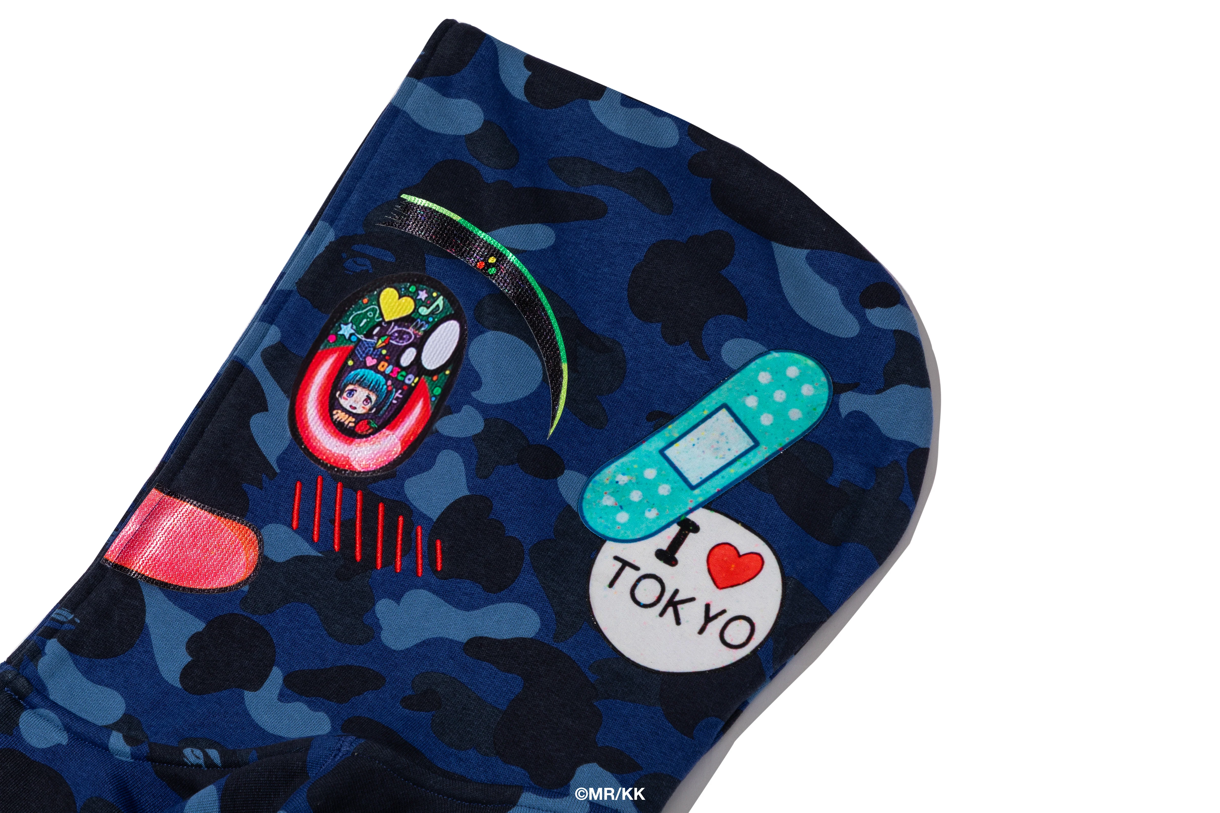 BAPE X MR. COLOR CAMO RELAXED FIT FULL ZIP HOODIE - Image 5
